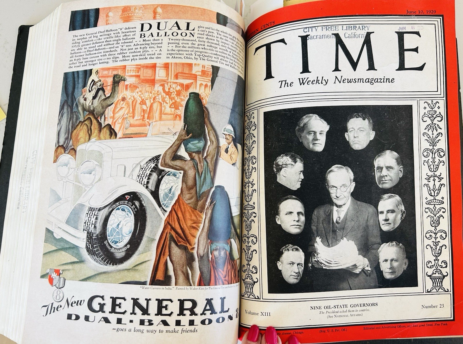 1929 Time Magazines Library Bound Vol 13 April—June Including Princess Lilybet