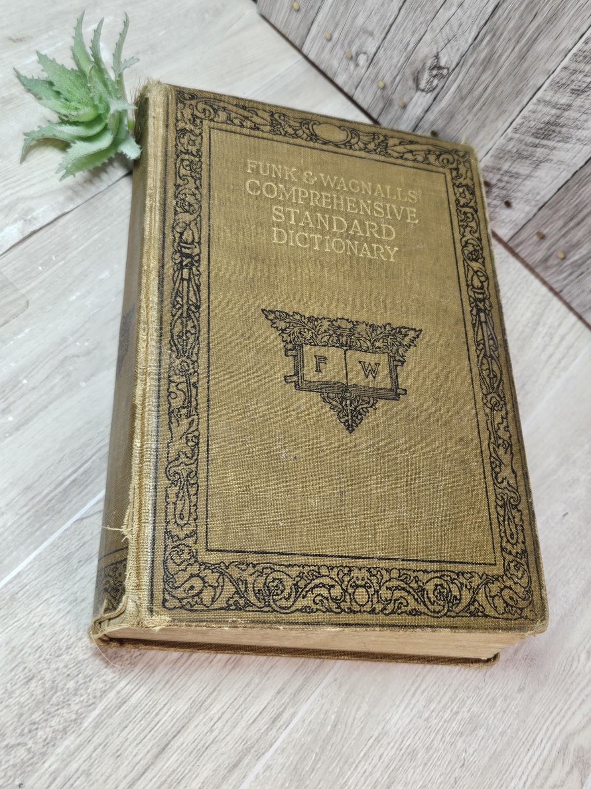 1925 Funk & Wagnalls Comprehensive Standard Dictionary Thumb Indexed Illustrated