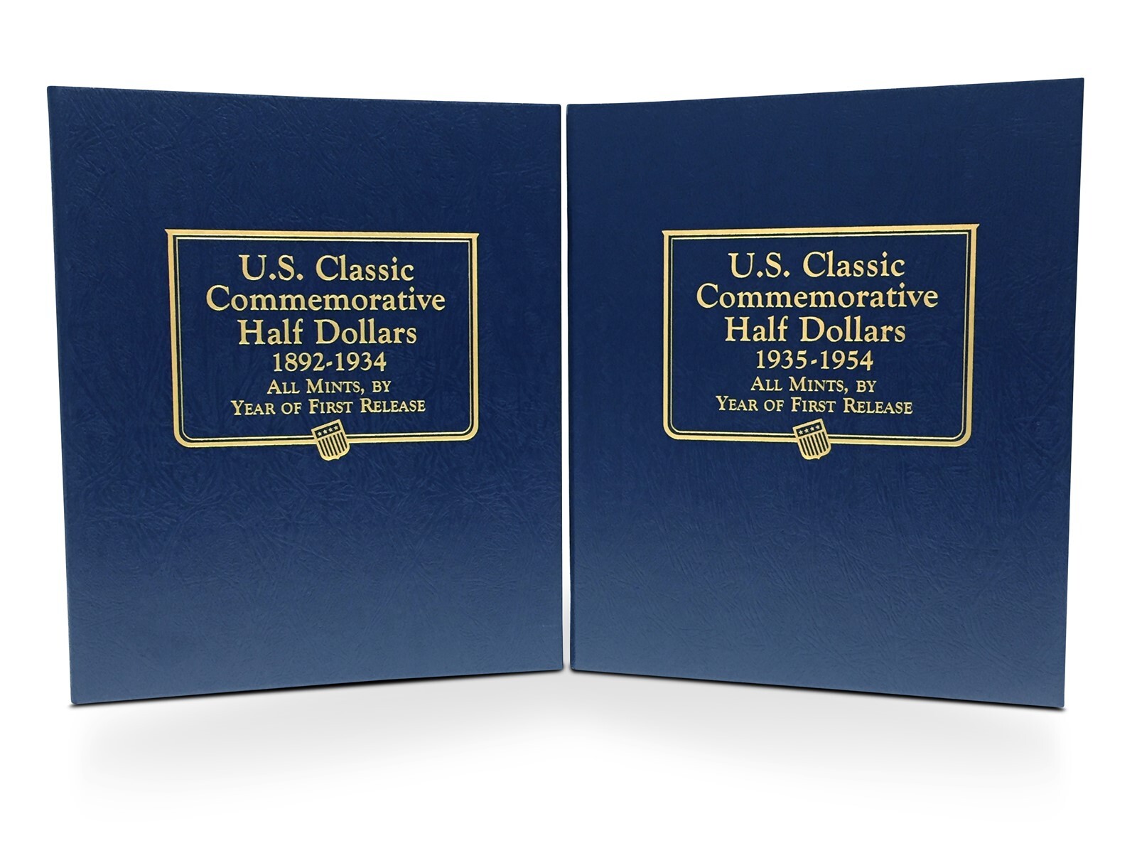 2 Whitman Coin Albums For US Commemorative Halves $ 1892 – 1954 New + Blank