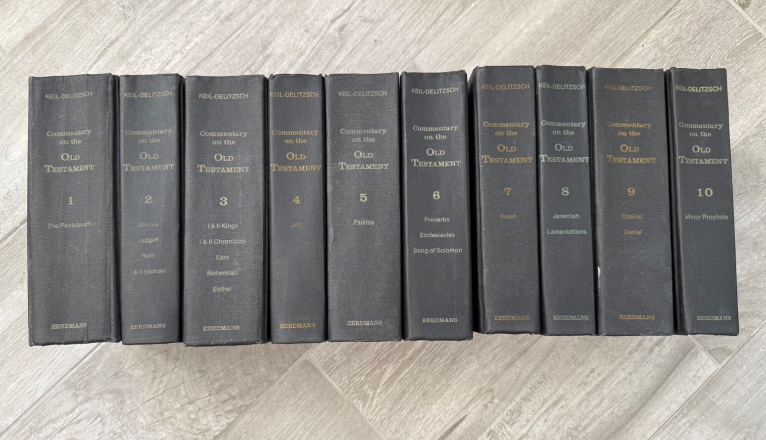 ?? COMPLETE Commentary On The Old Testament By Keil-Delitzch 10 Vol. Eerdmans