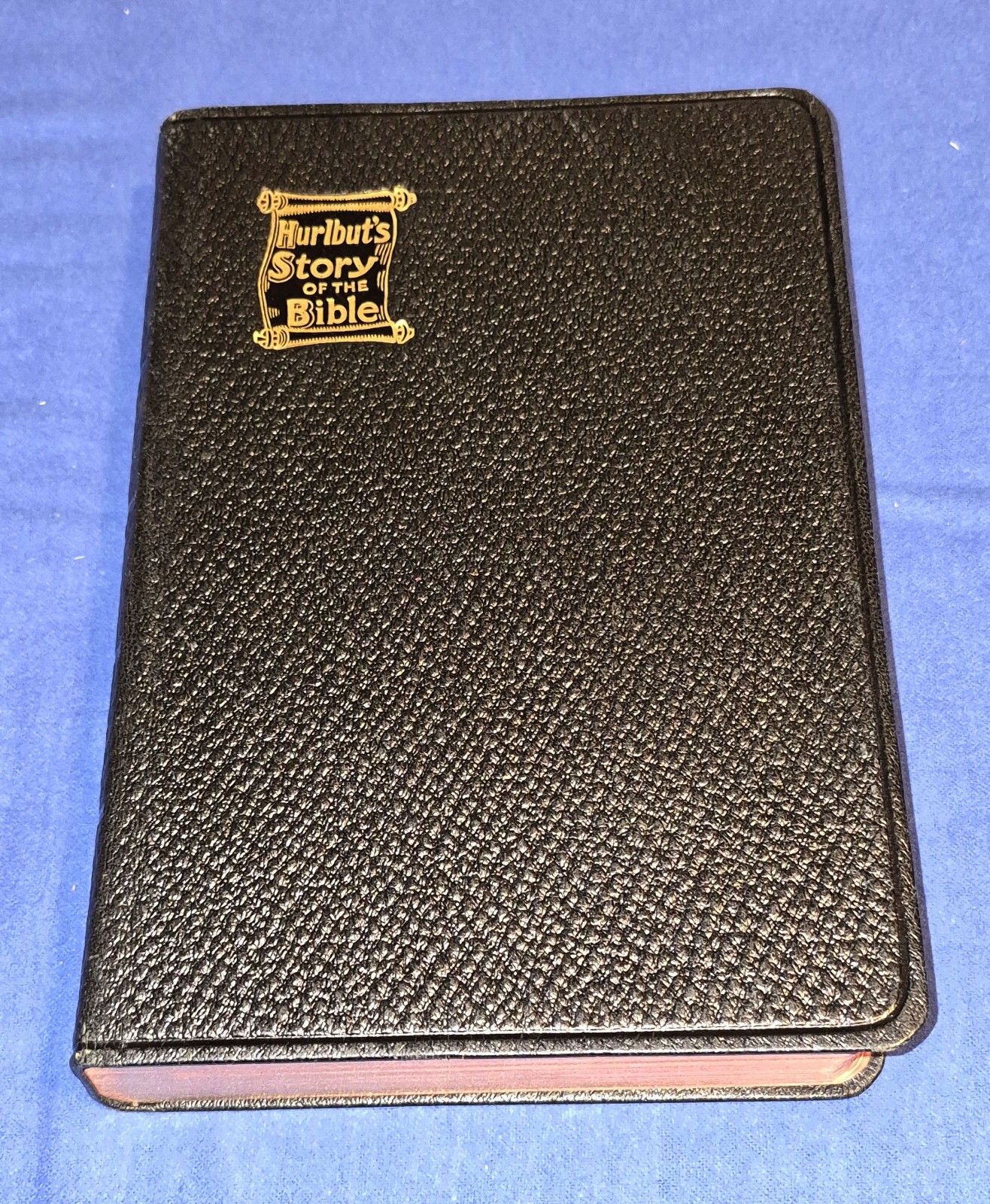 Hurlbut’s Story of the Bible 1932 Edition Black Faux Leather Illustrated