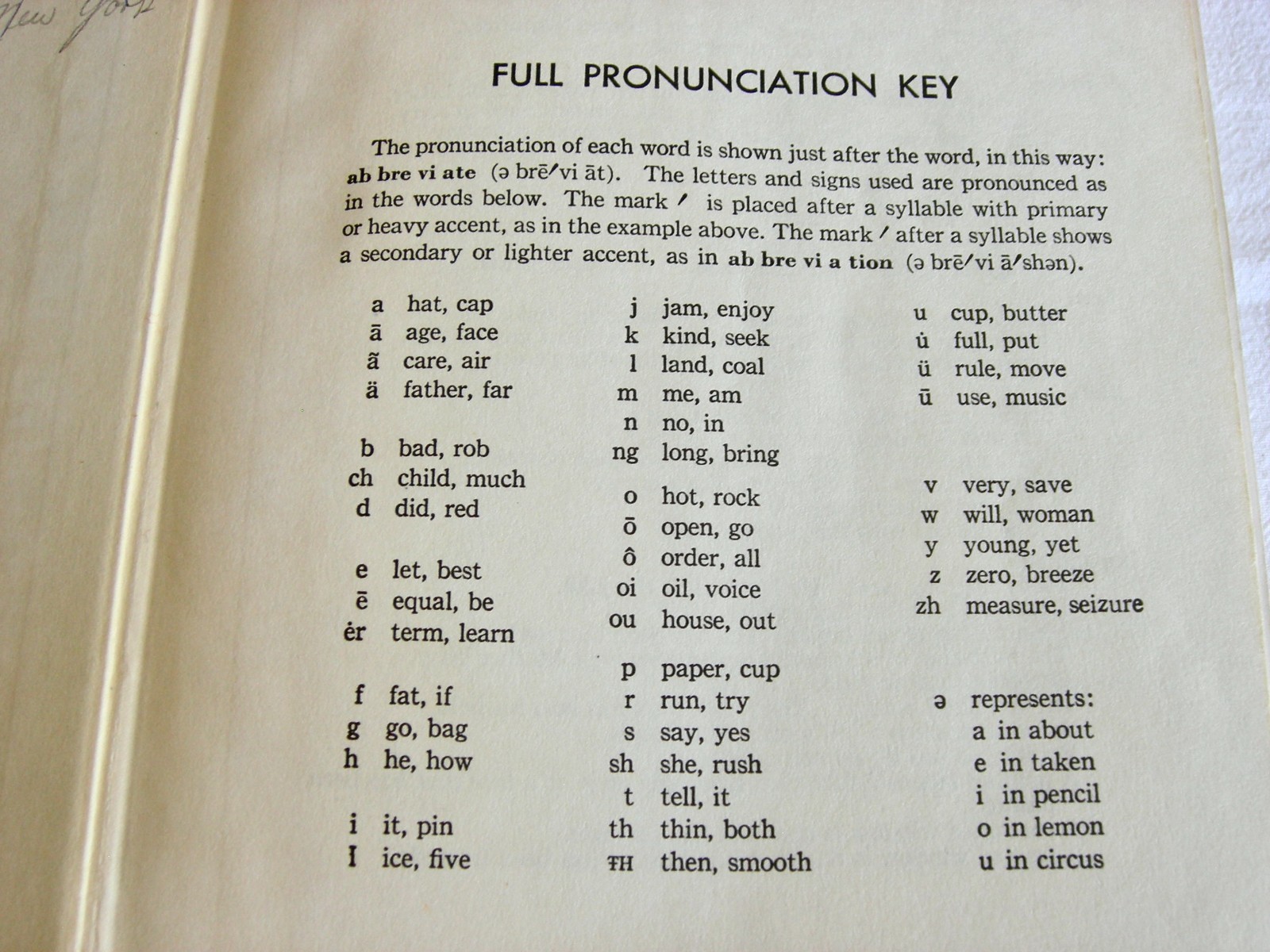 Thorndike Barnhart Junior Dictionary,Children’s Reference Book-1952-HC-EXC