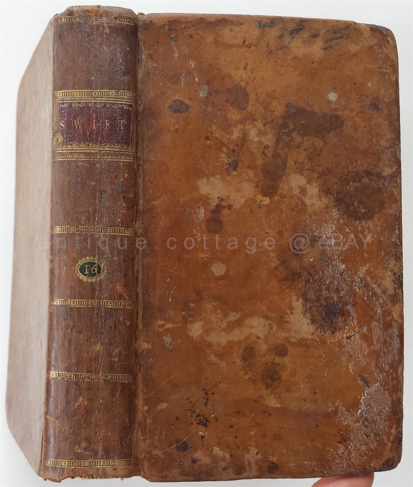 1784 antique WORKS of JONATHAN SWIFT vol XVI LETTERS christian political