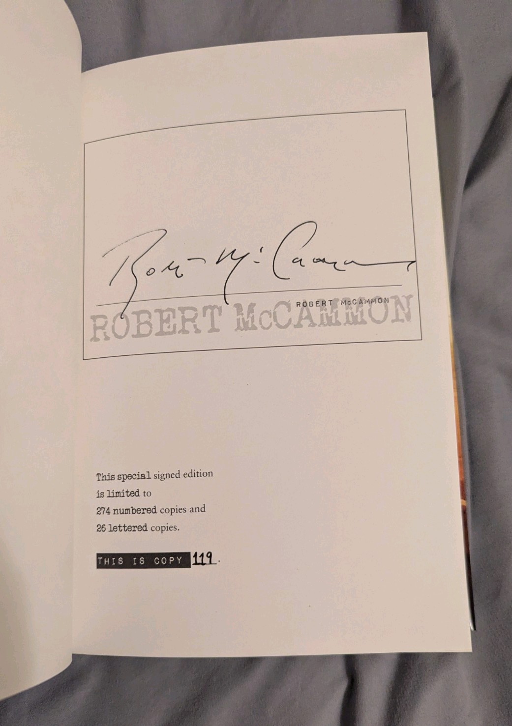 The Five – Robert McCammon – Subterranean Press – Signed Numbered
