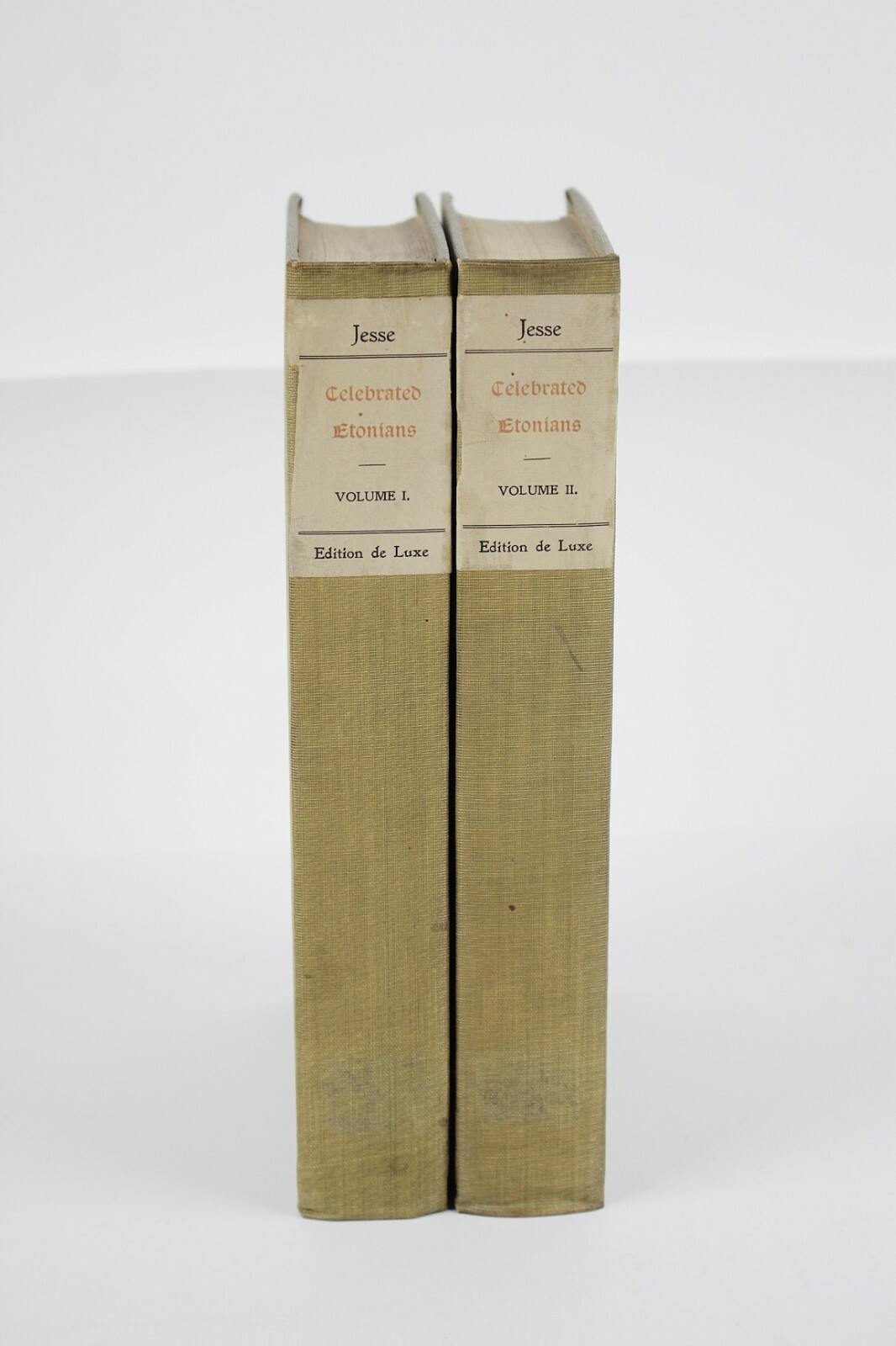 Limited Ed John Heneage Jesse CELEBRATED ETONIANS w/Original Etchings 2 Vols