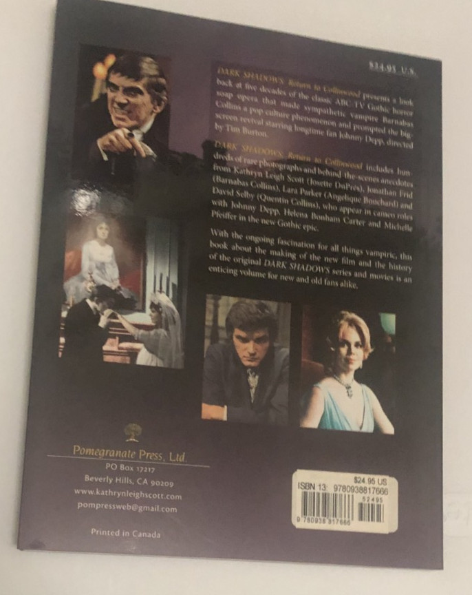 DARK SHADOWS RETURN TO COLLINWOOD (2012) Pomegranate Books softcover book