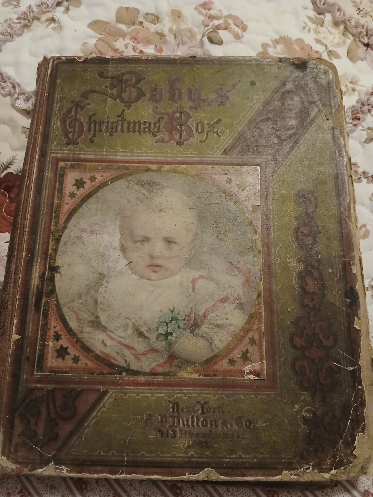 Baby’s Christmas Box 1882 Antique Children’s Book: Illustrated