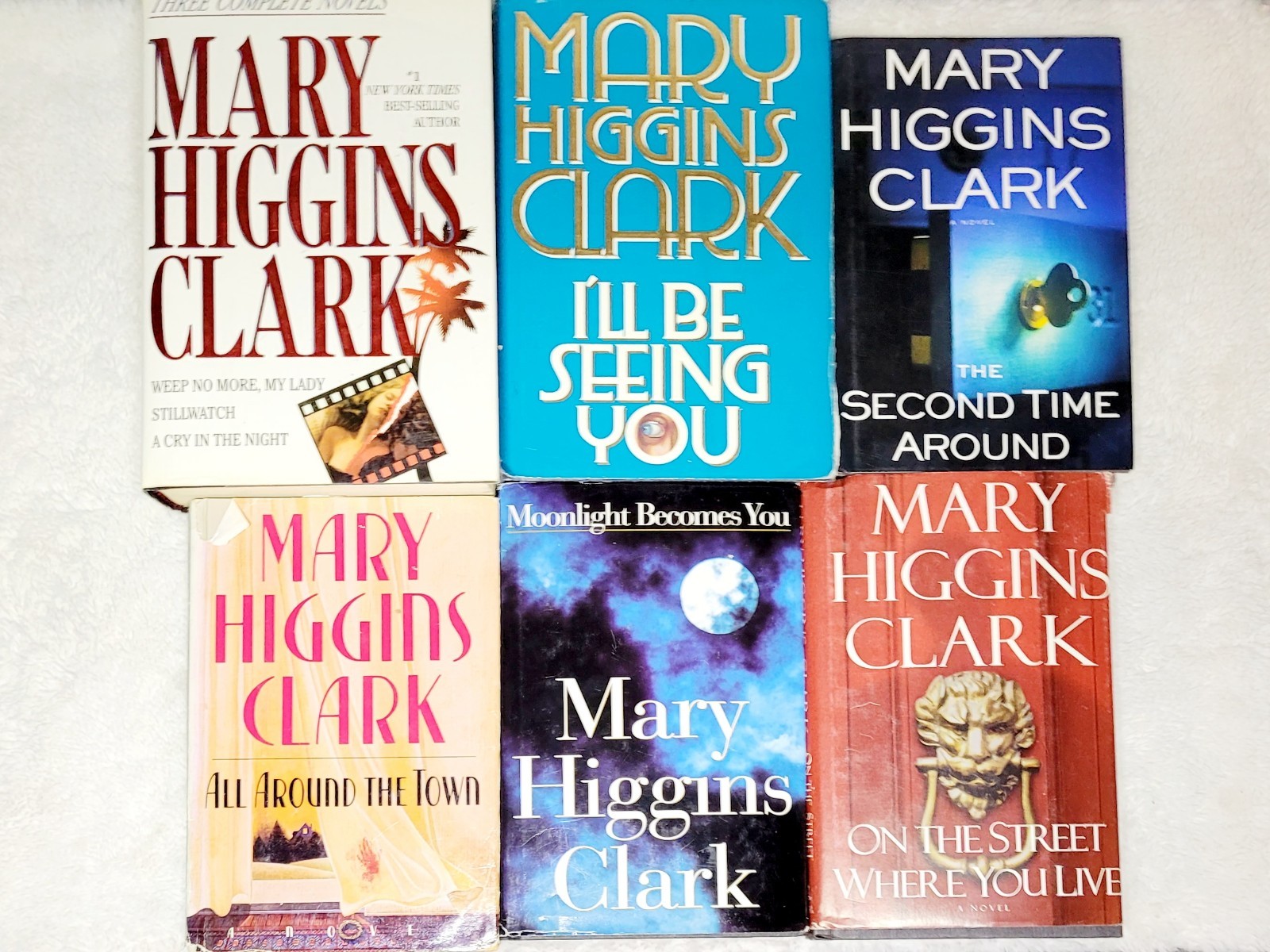 Mary Higgins Clark Vintage HC DJ Books Queen of Suspense 1st Edition 6 Book Lot