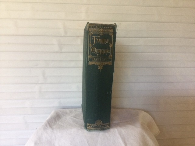 Familiar Quotations by John Bartlett 1874 6th Edition Good condition