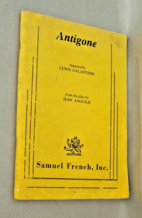 Jean ANOUILH, Lewis Galantiere / Antigone 1947