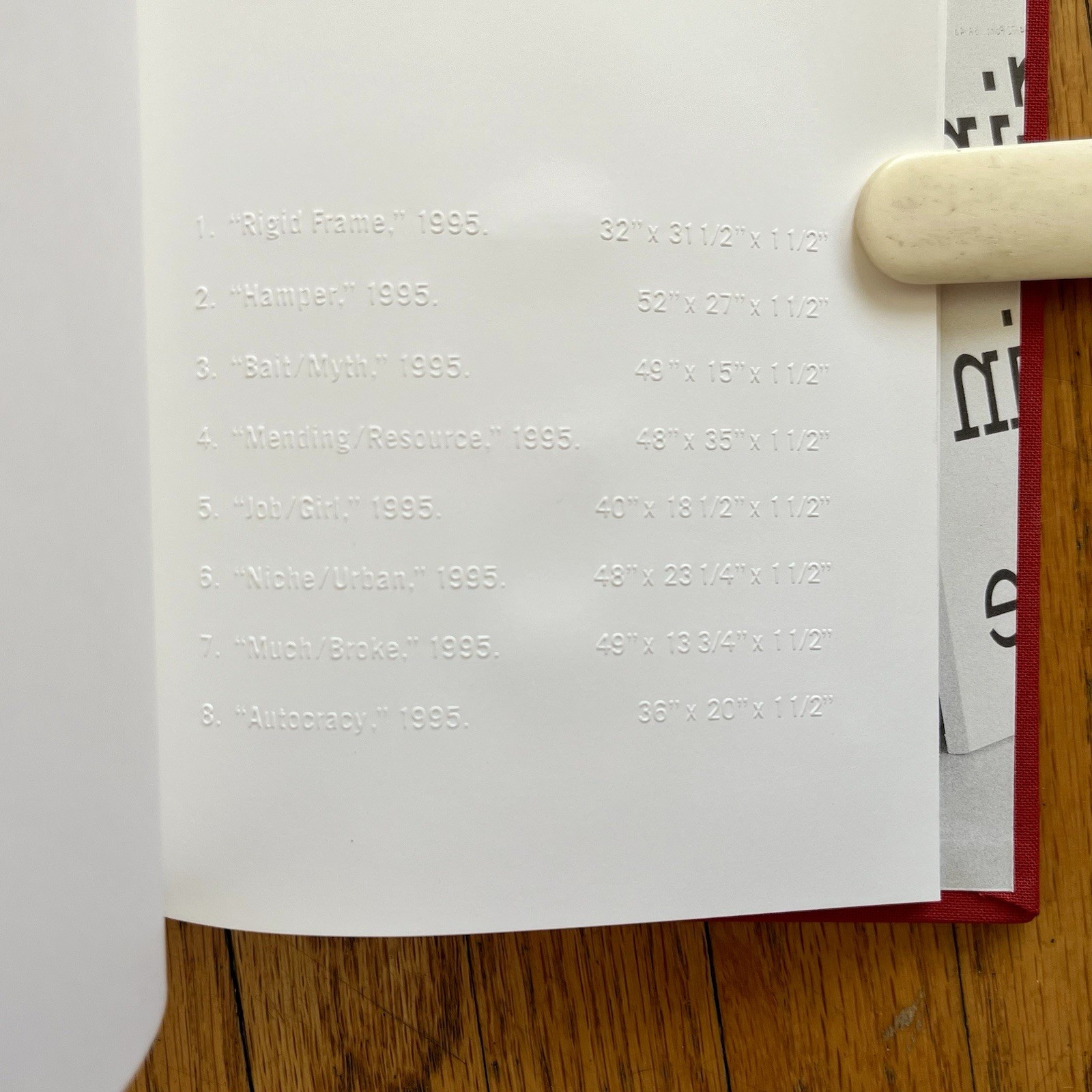 American Types (a) – Peter Wegner 1997 Signed Numbered Art Monograph Typography