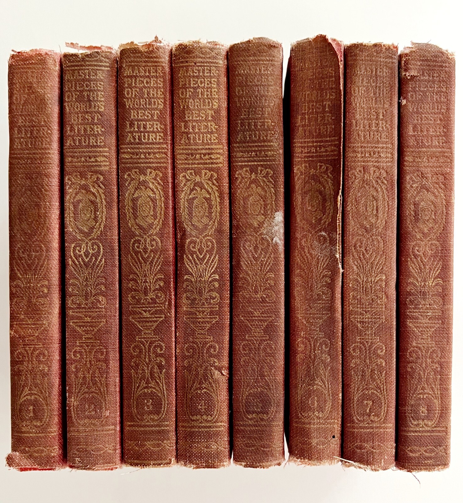 Masterpieces Of The World’s Best Literature Complete 8 Volumes 1905 Mini HC E28