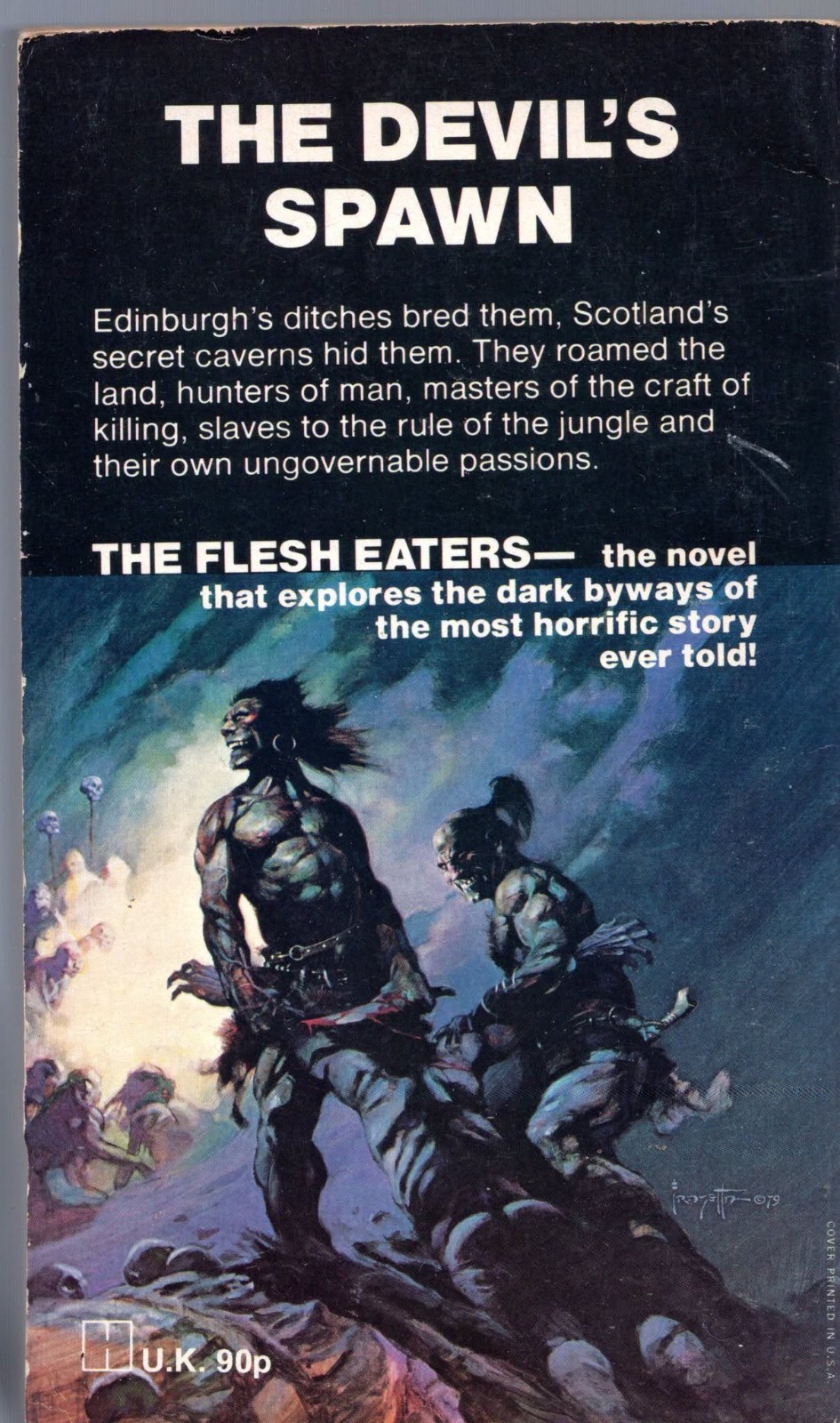 The Flesh Eaters L A Morse Warner/Hamelyn PBO UK Import Horror Frank Frazetta