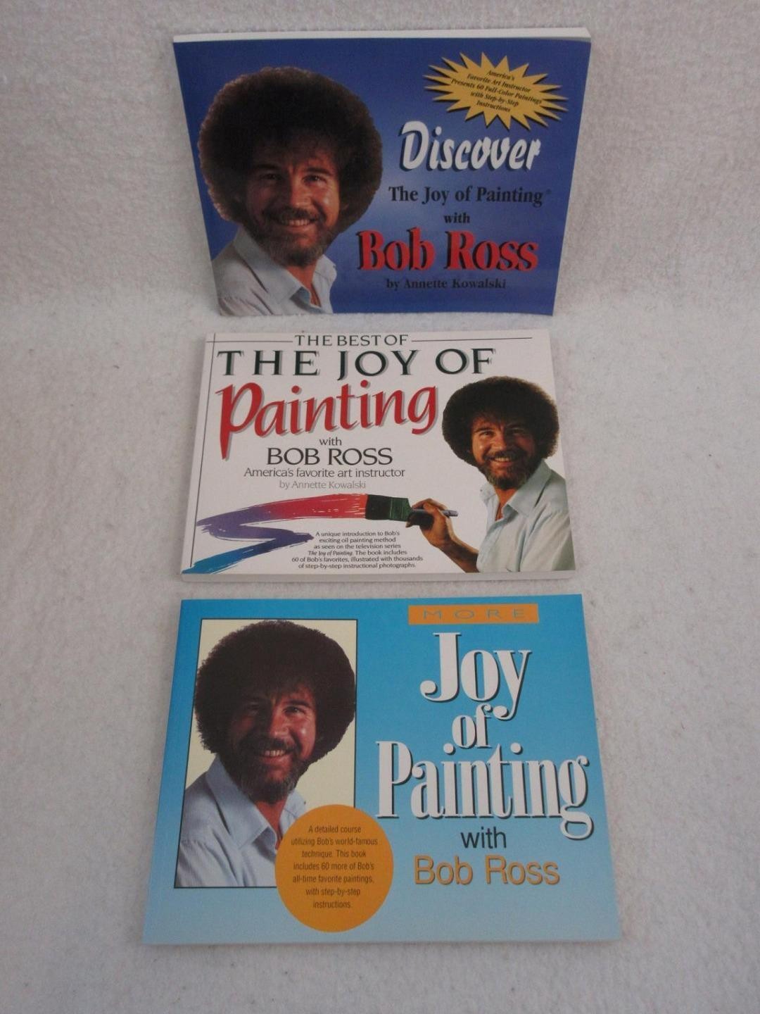 Lot of 3 Bob Ross THE JOY OF PAINTING Series Books