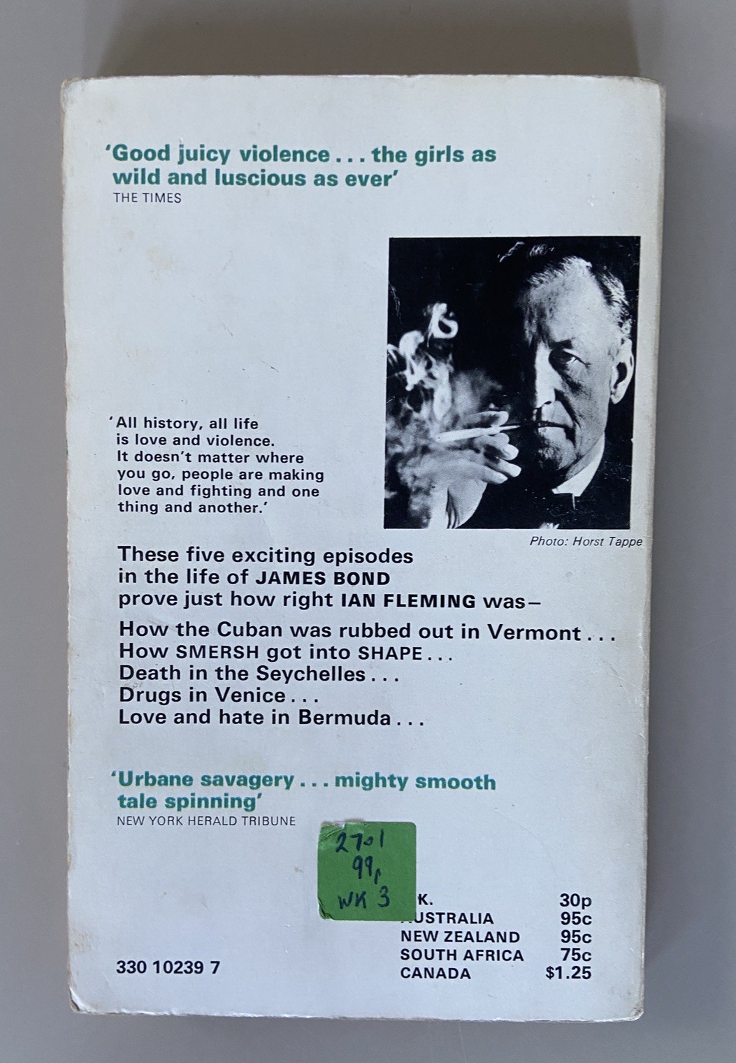 For Your Eyes Only | Ian Fleming, James Bond | Pan White Model Series 1972