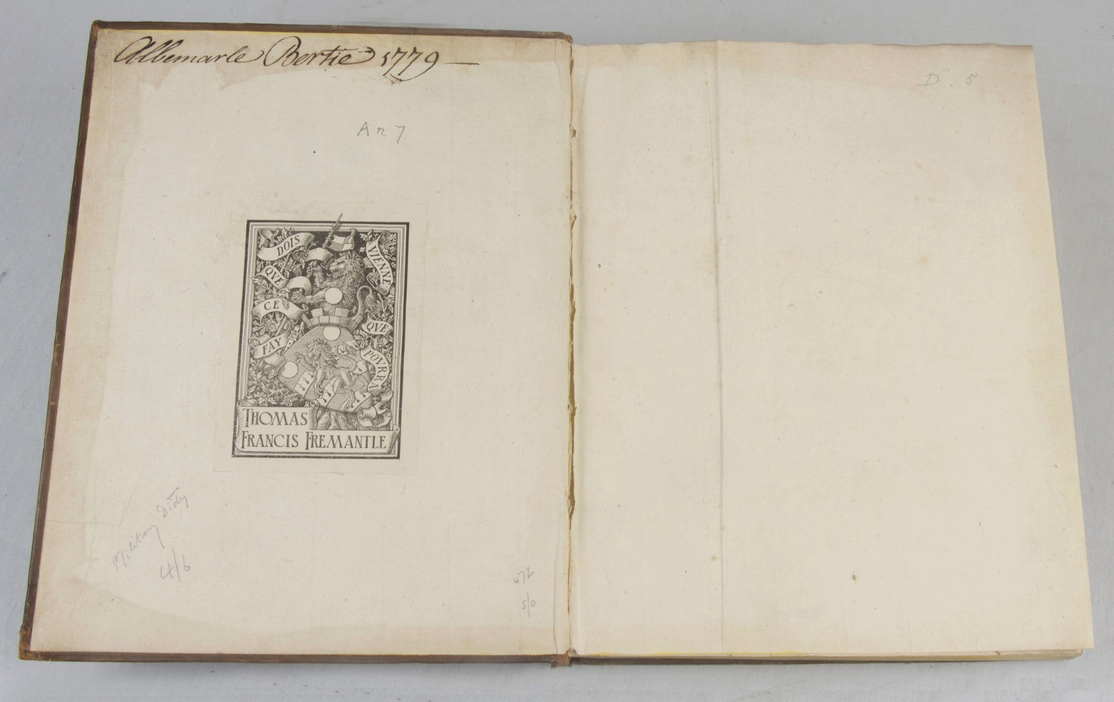 Military Dictionary – 1779 – WOOLWICH – large plates – signed Albermarle BERTIE