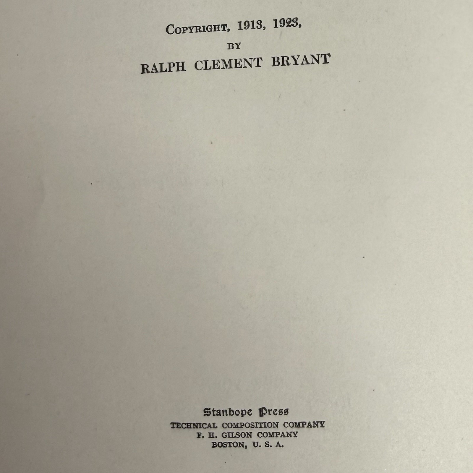 Logging Ralph Clement Bryant 1923 Second Edition HC John Wiley Forestry Yale VGC