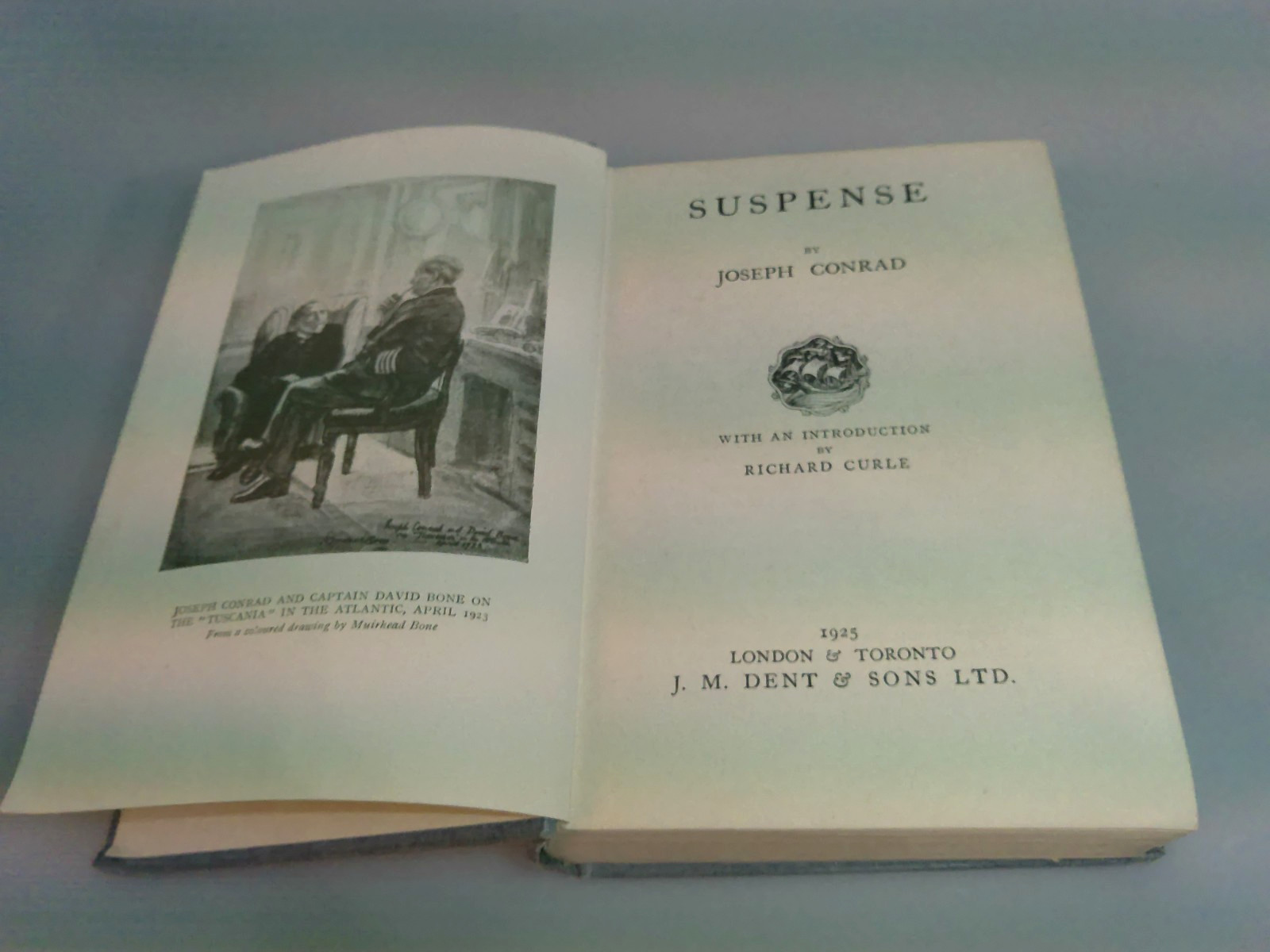 Suspense by Joseph Conrad 1925 First Edition J.M. Dent Hardcover Book