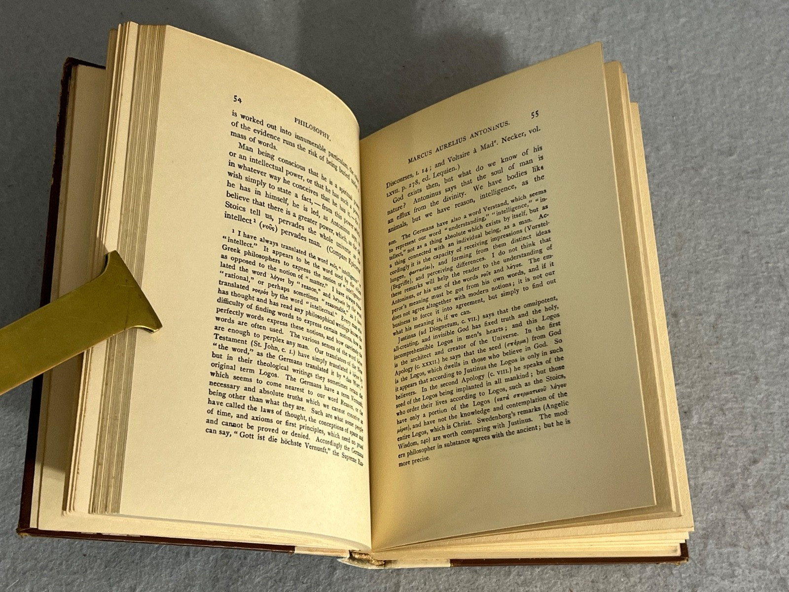 Antique Marcus Aurelius Book Thoughts or Medidations of the Emperor George Long