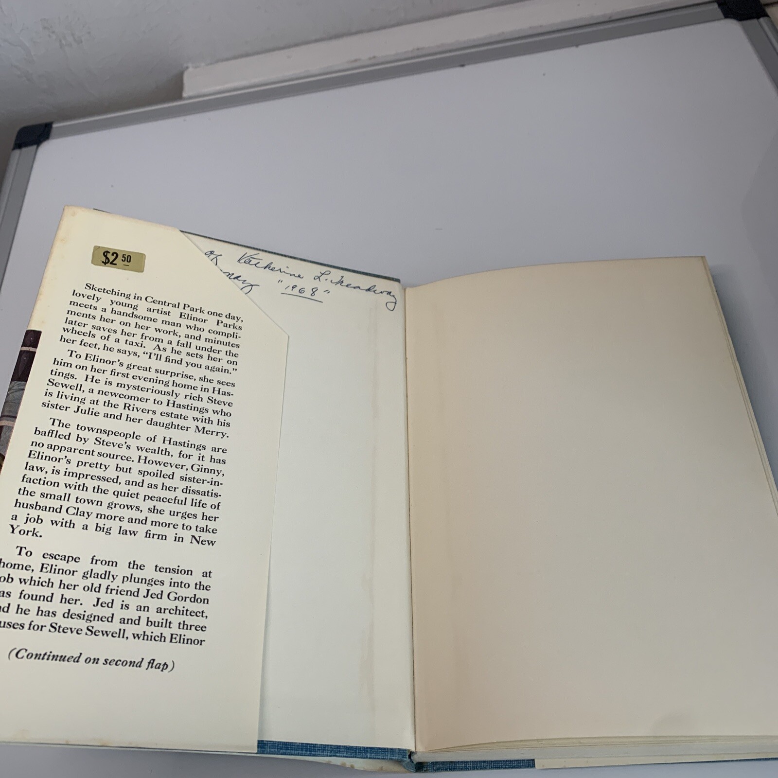 ©?1961 Emilie Loring Throw Wide The Door Grosset Dunlap Hardcover Vintage