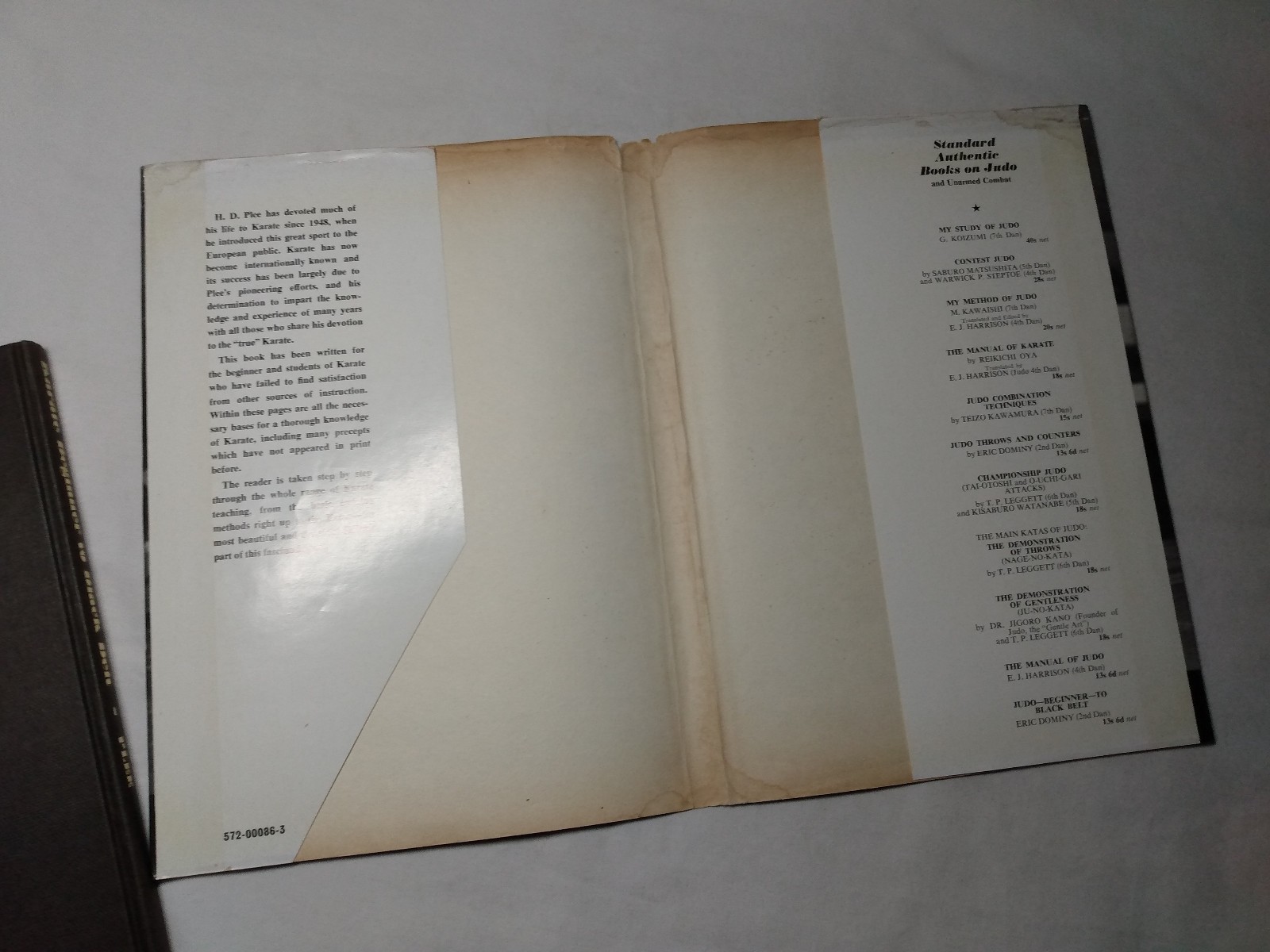Karate Martial Arts Methods Technique Instructions Student Vintage 1967
