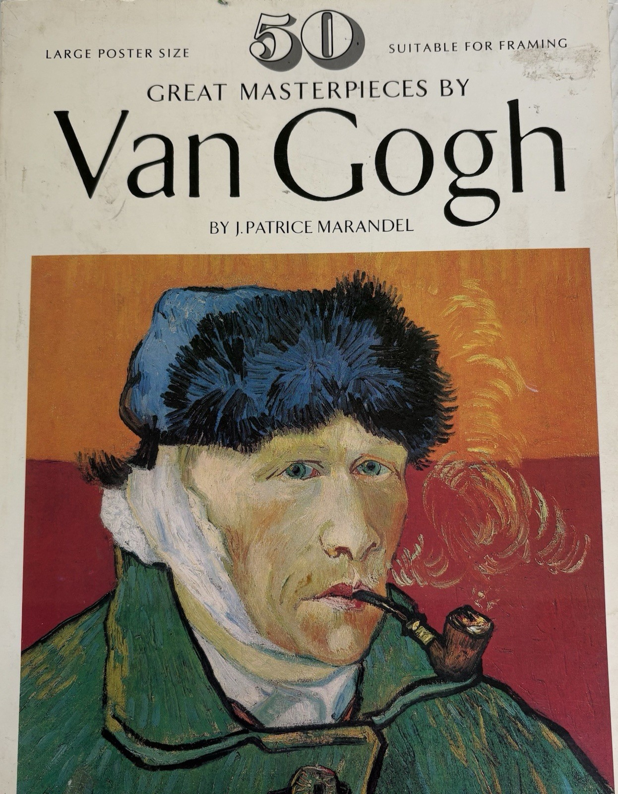 Van Gogh 50 Great Masterpieces 1979 J Patrice Marandel Poster Size Art Book