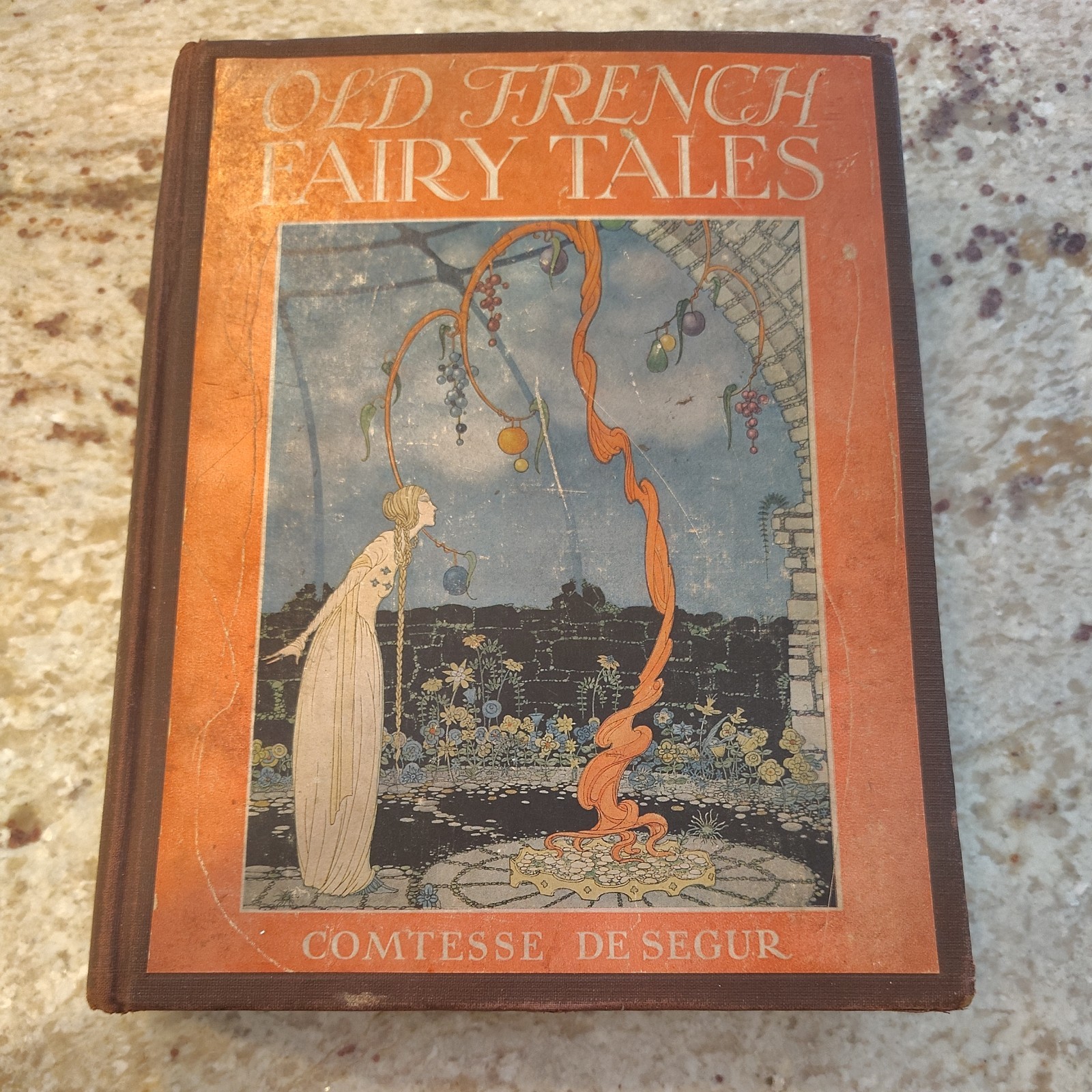 1920 Old French Fairy Tales Comtesse De Segur – Antique Illustrated Art Nouveau