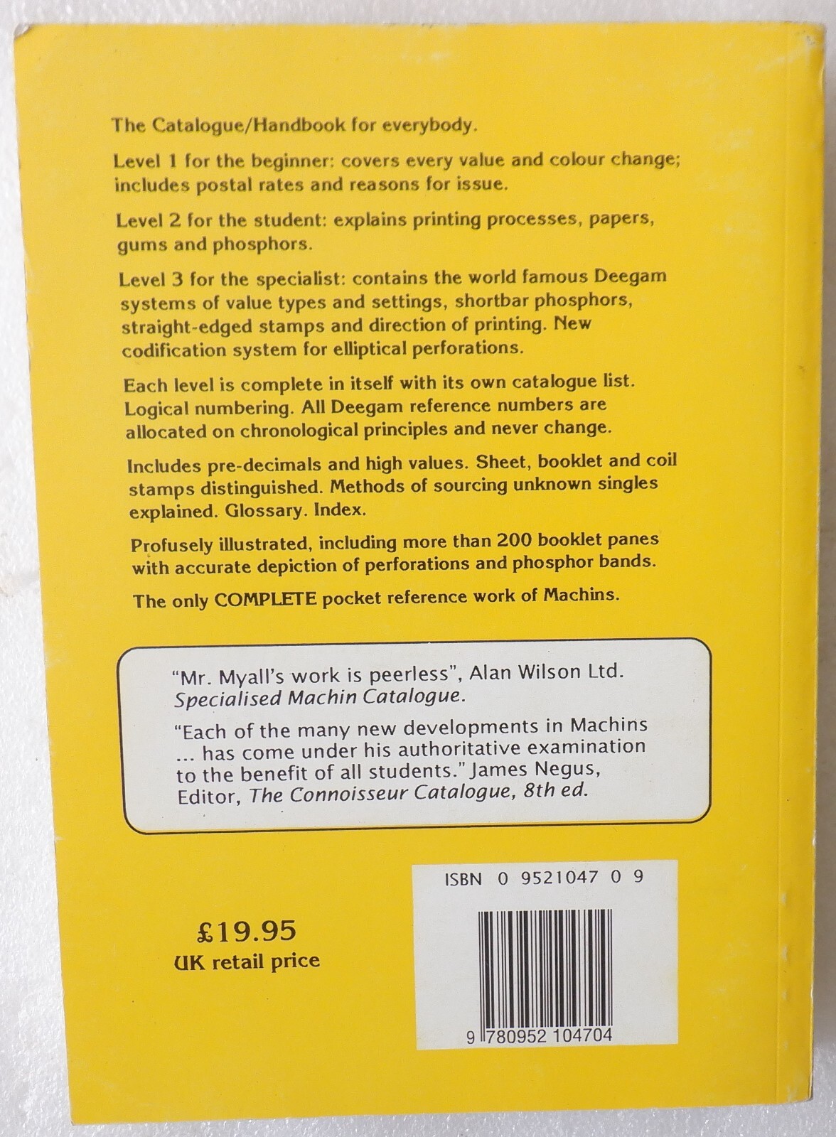 The Complete Deegam Machin Handbook, 1993 FIRST EDITION, EXCELLENT TRADE PB