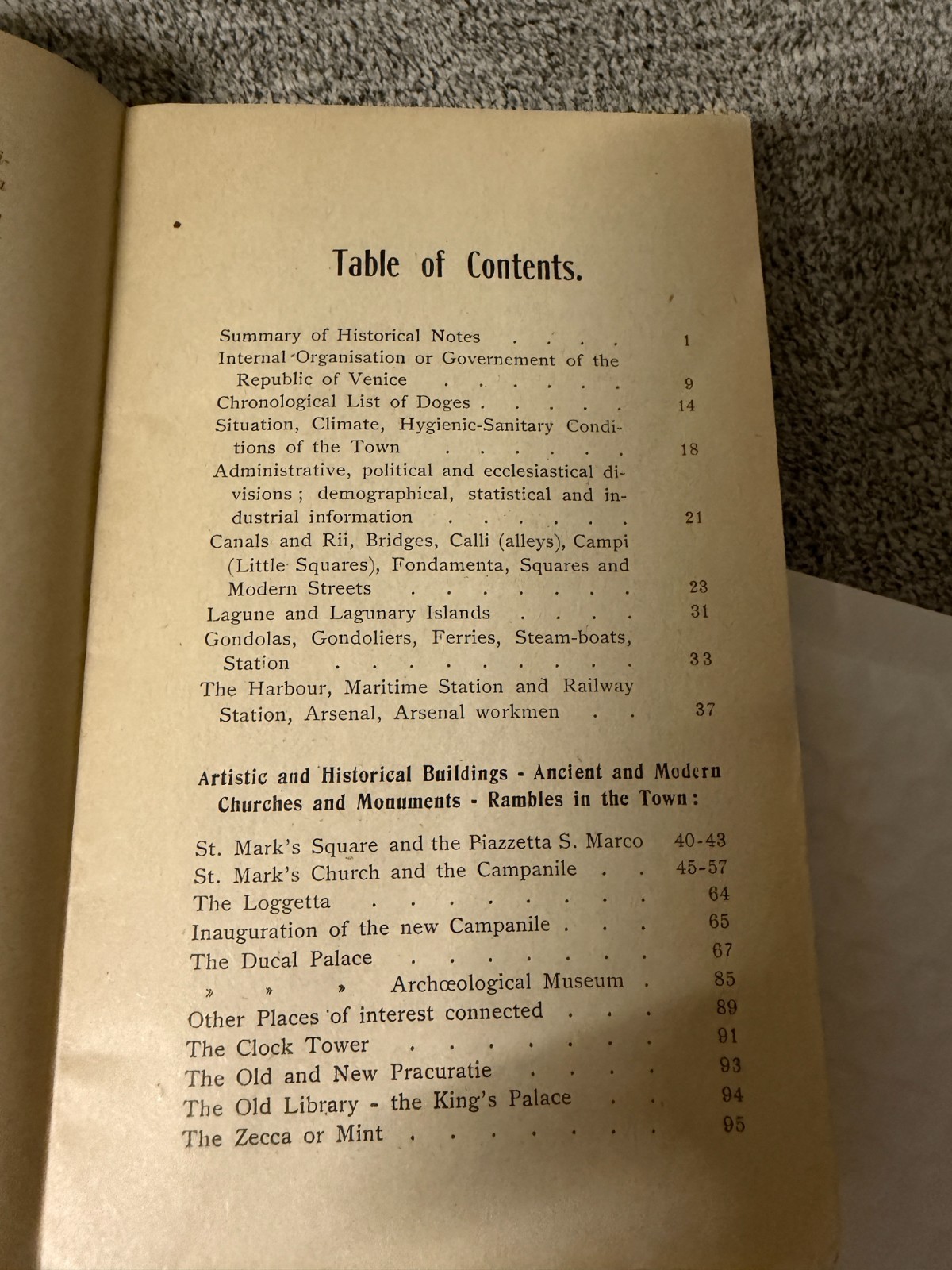 Venice and Neighbourhood Practical Guide for the Foreigner 1905 PB Vintage Trave