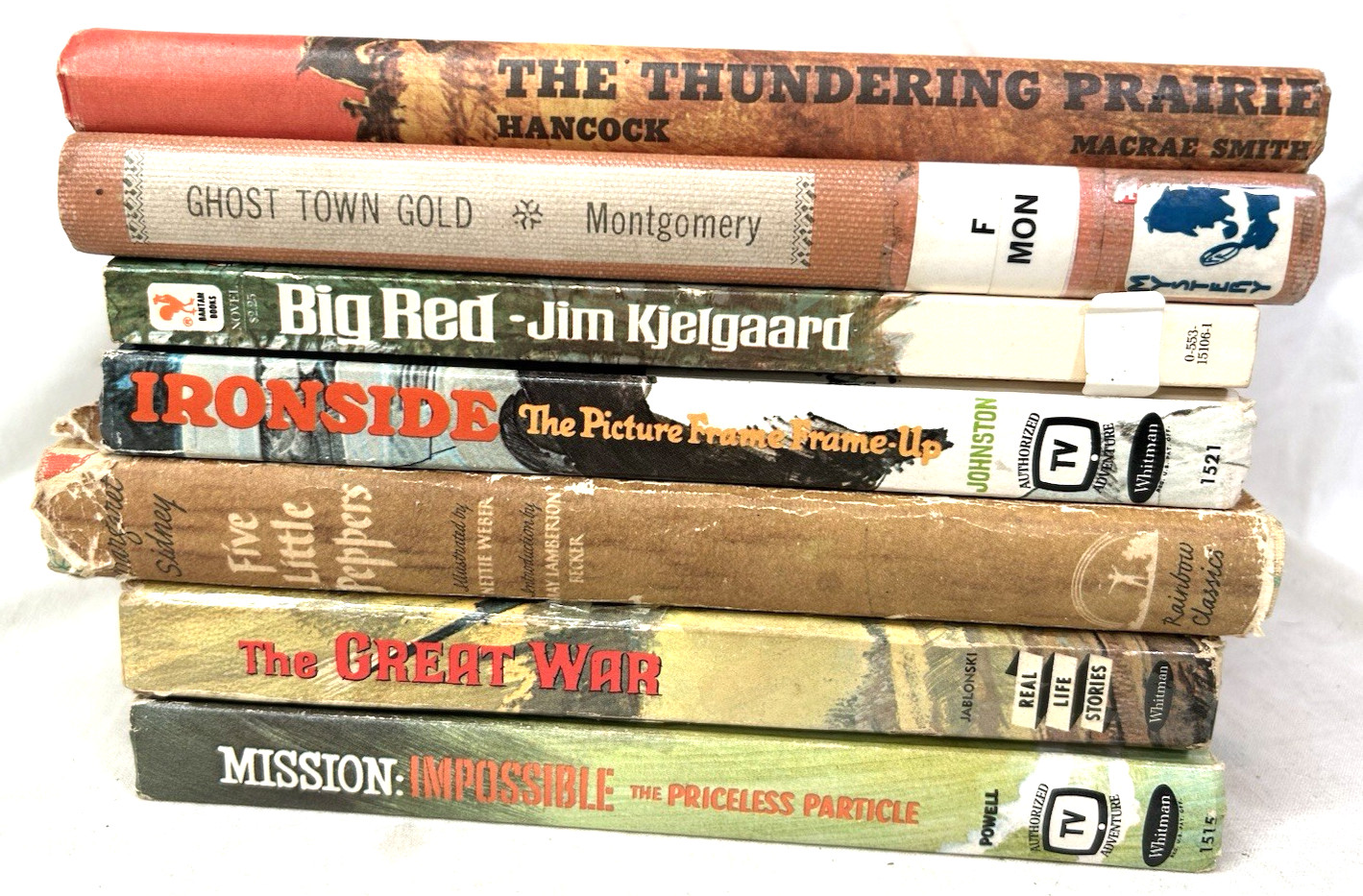 Lot Of 7 Vintage 1950-60’s Era Children’s Young Adults Books Mission Impossible