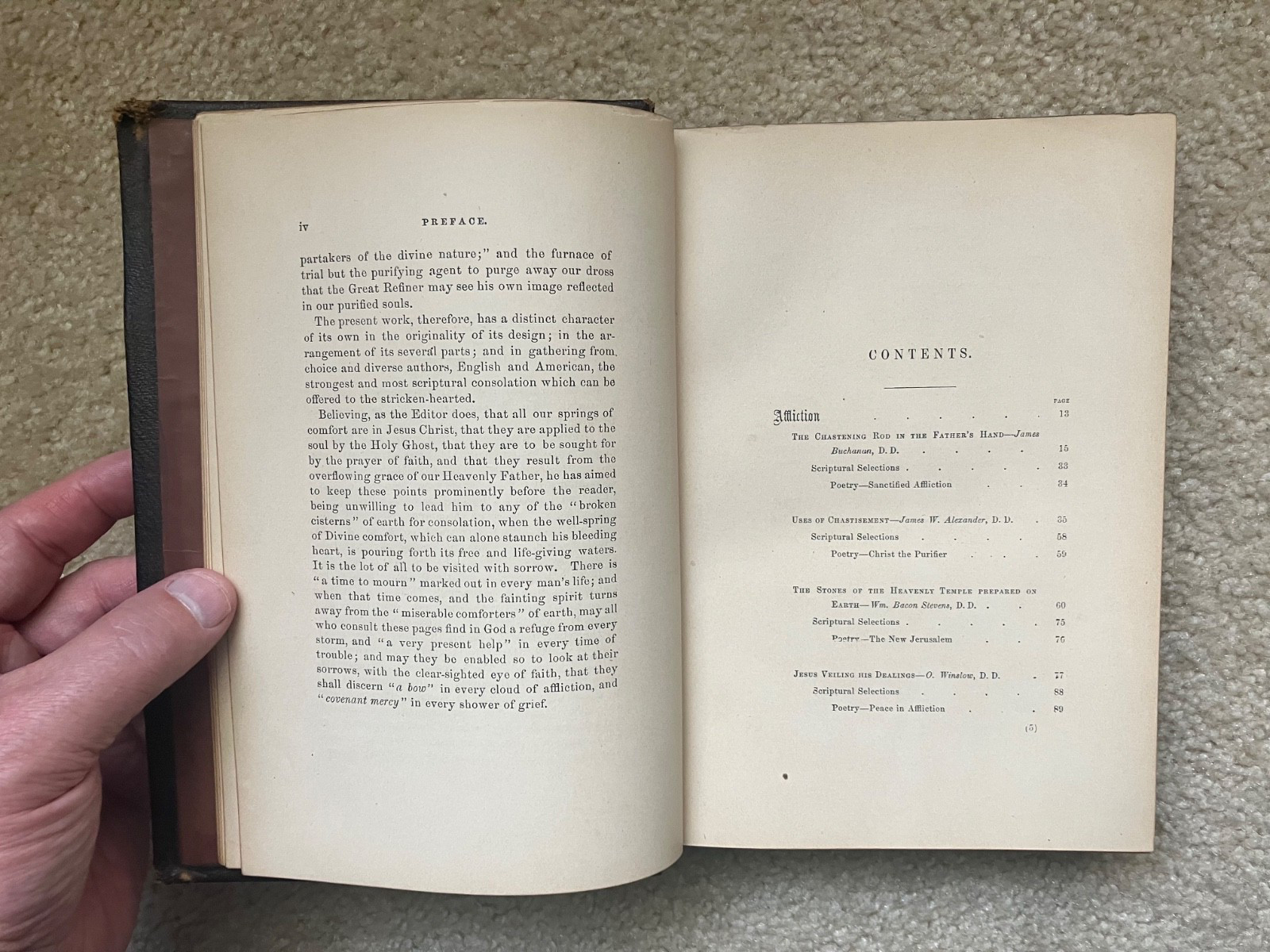 1871 The Bow in the Cloud Stevens Tooled Embossed Gilt Leather Illustrated Book