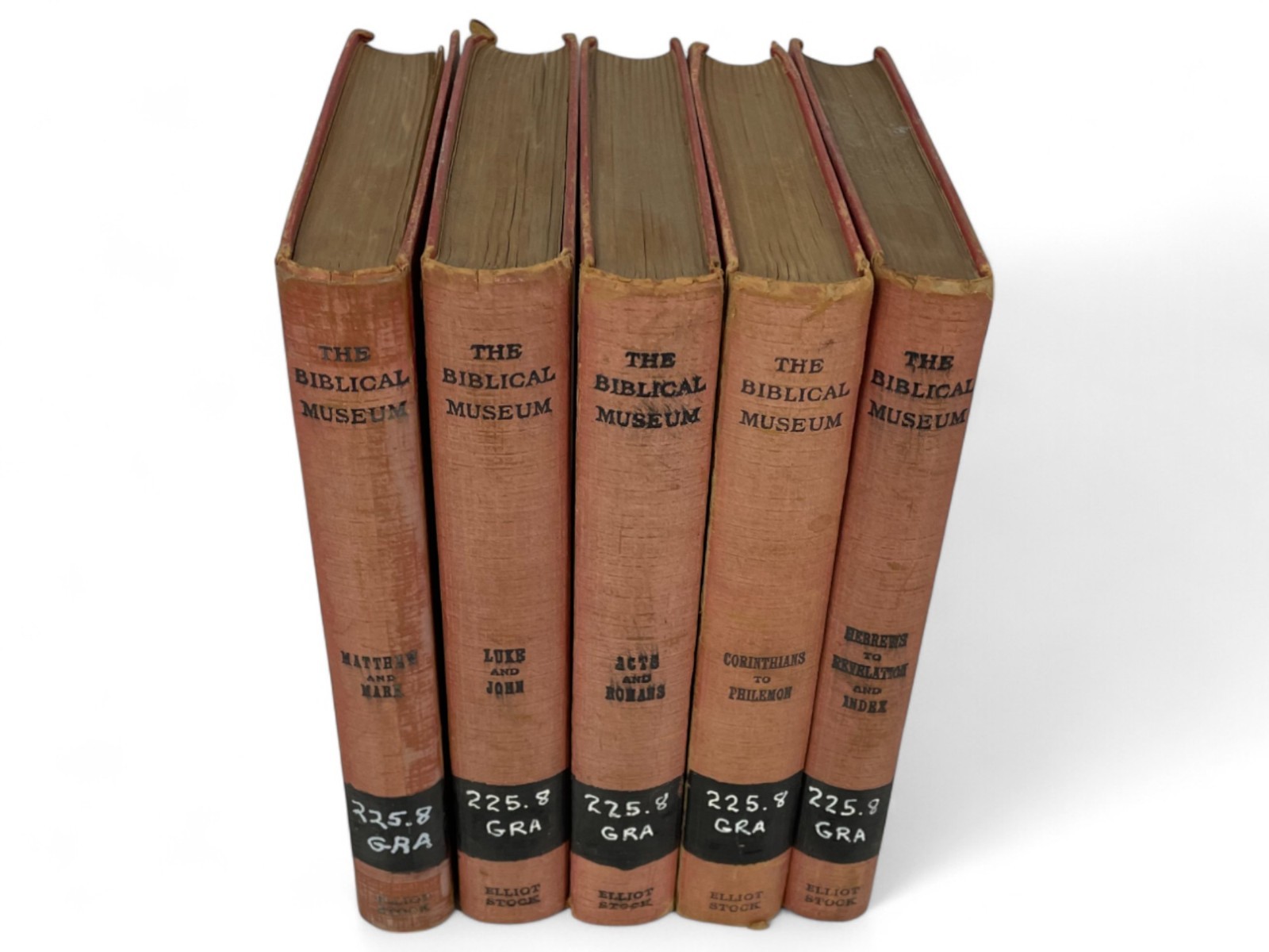 The Biblical Museum, James Comper Gray 5 Volume Set LONDON Elliot Stock 1870’s
