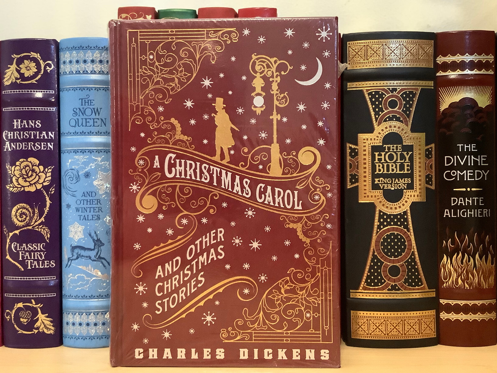 A Christmas Carol and Other Christmas Stories by Charles Dickens – leather bound