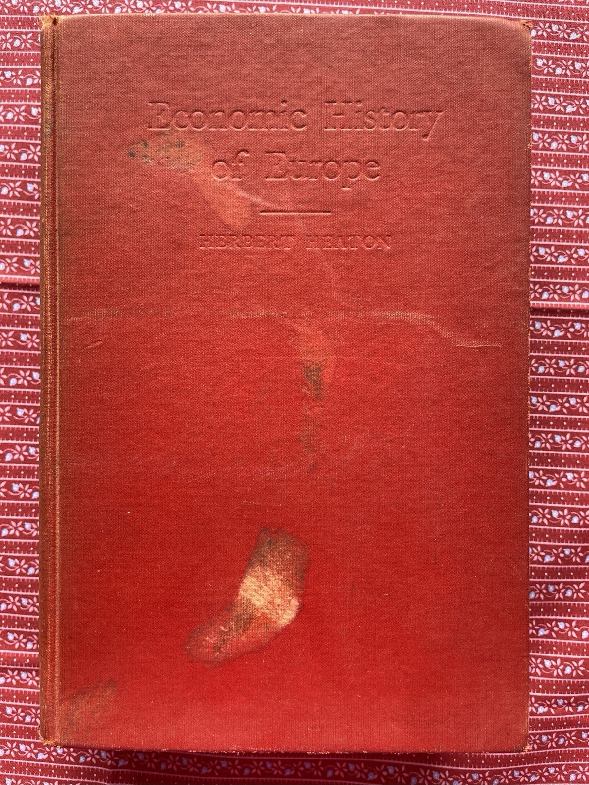 Economic History of Europe by Herbert Heaton (1936 VTG Harper & Brothers HC)