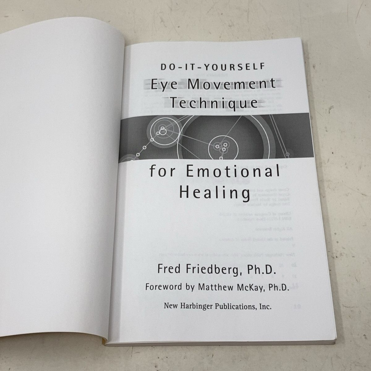 Do-It-Yourself Eye Movement Techniques for Emotional Healing by Fred Friedberg P