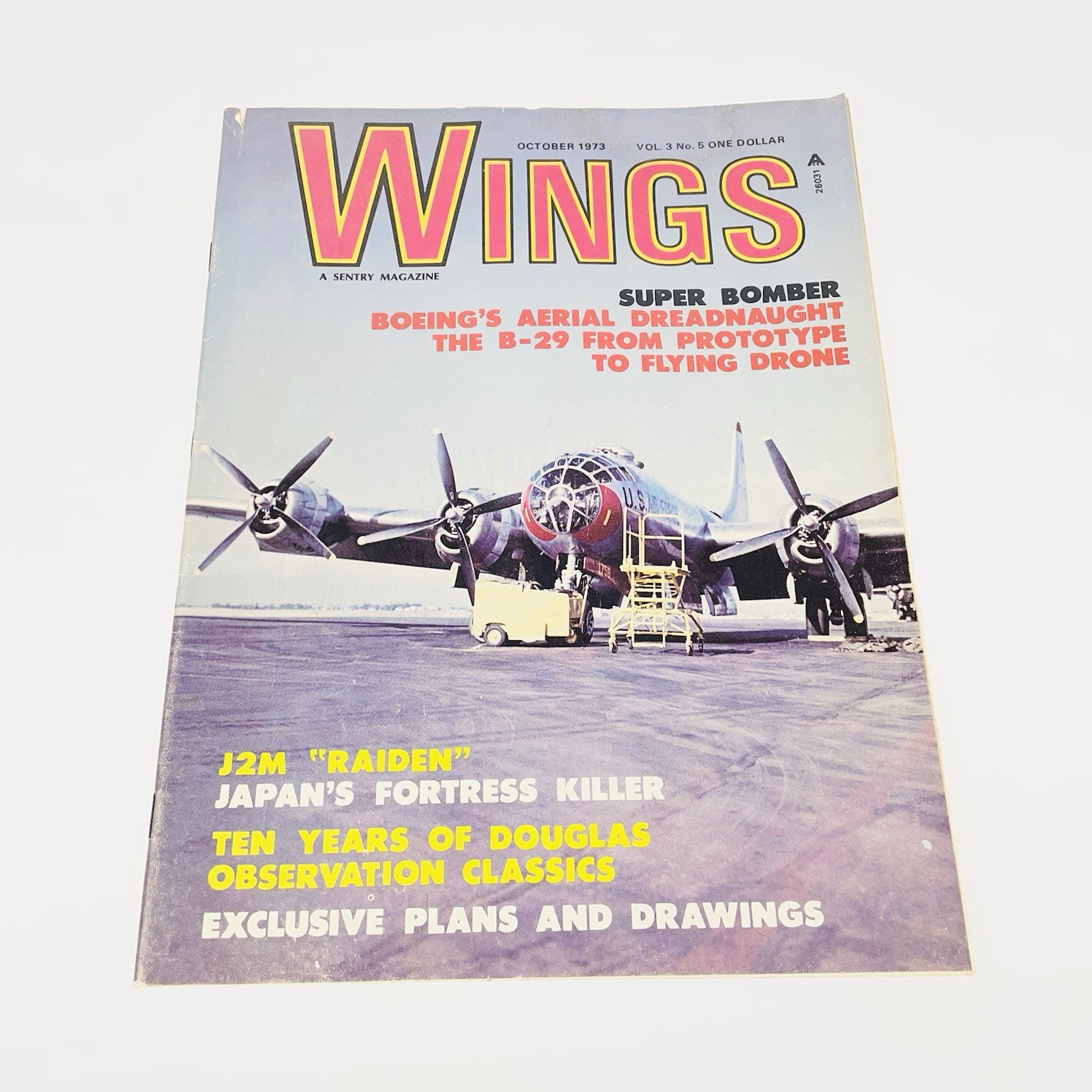 Wings A Sentry Magazine Oct 1973 Vol. 3 No. 5, Boeing B-29A