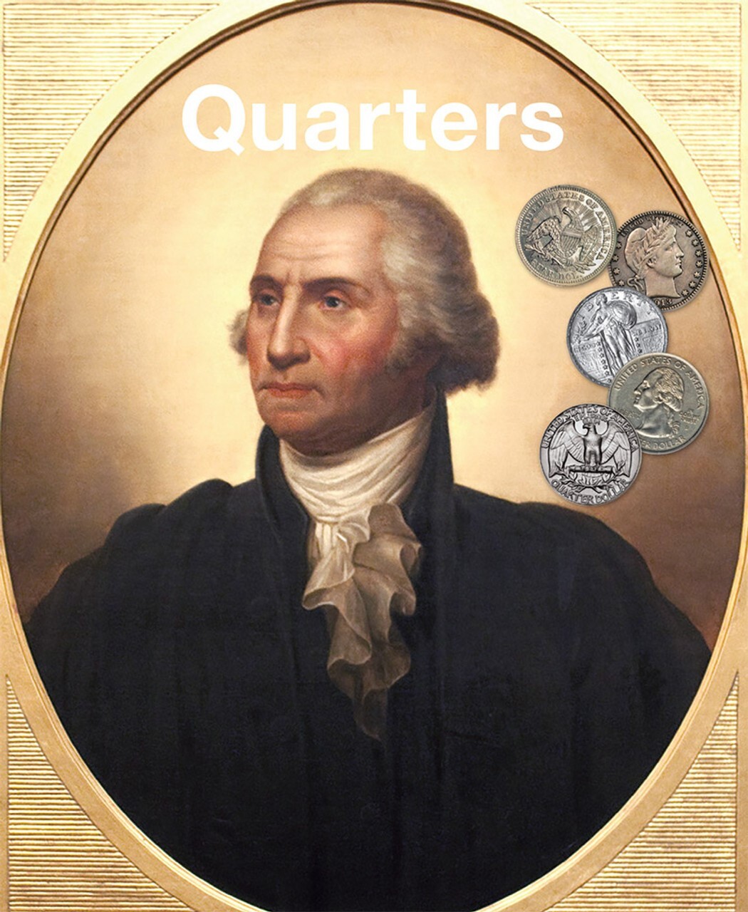 Whitman Classic Blue Album For US Quarters Coins Collection Blank No Dates New