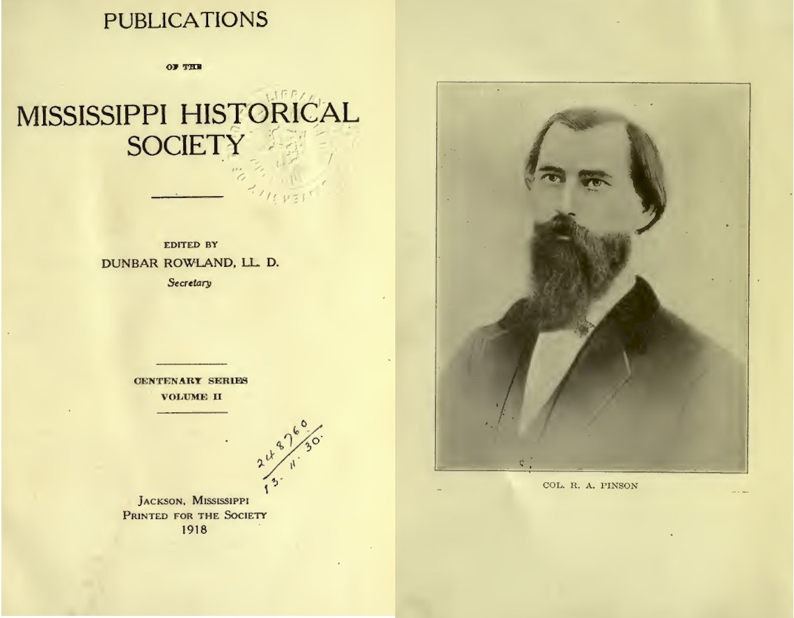 Mississippi Historical Society Publications (1902-1925) – 14 old Volumes on DVD