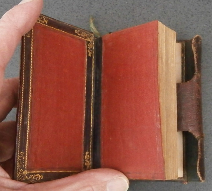 1831 Miniature decorated Leather Binding A COLLECTION OF HYMNS FOR METHODISTs