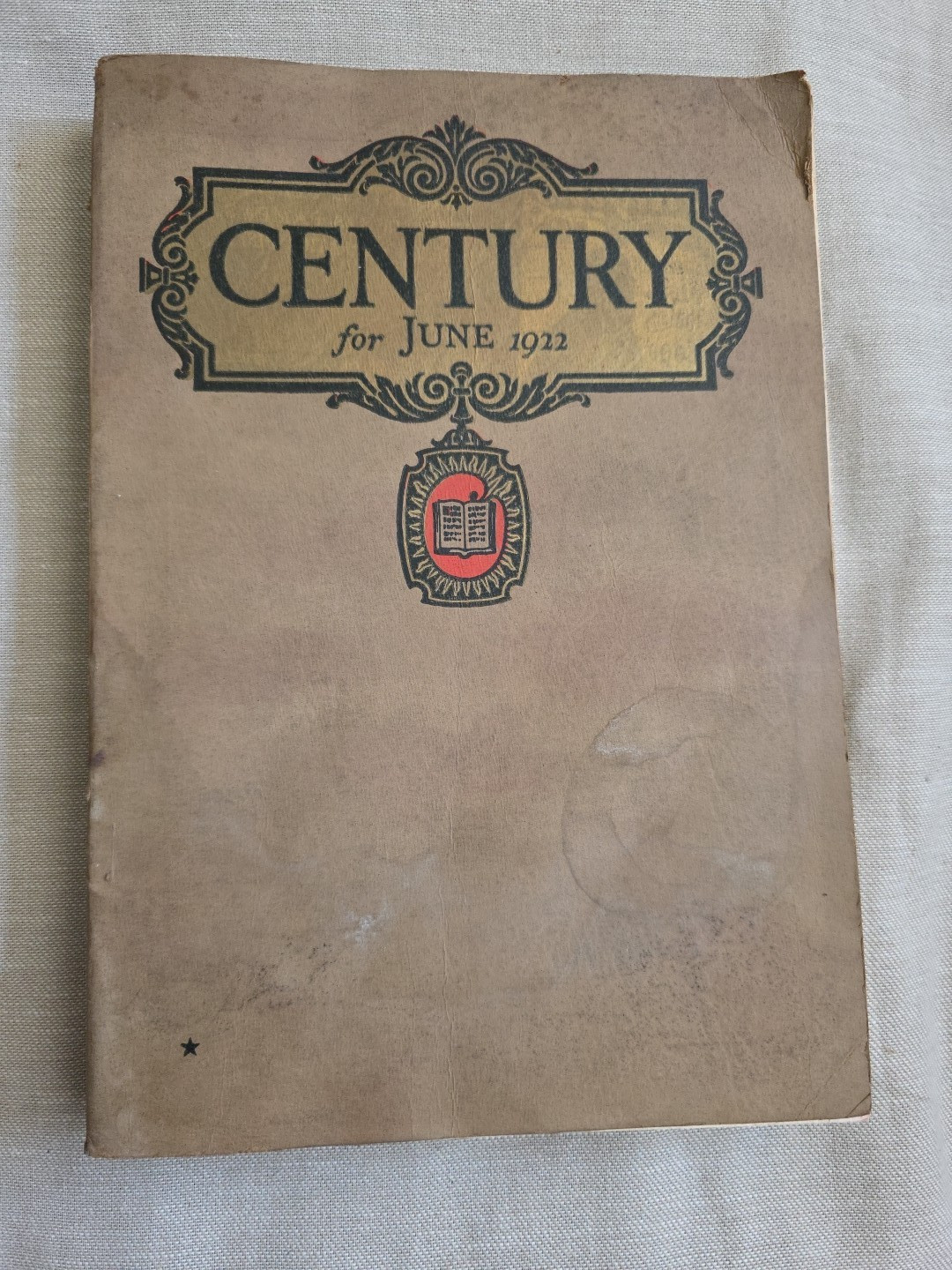 Century Magazine June 1922 *Acceptable-water damage*
