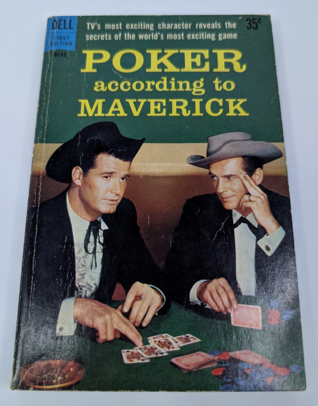 Vintage Poker According to Maverick James Garner 1959 Dell PB Book 1st Ed