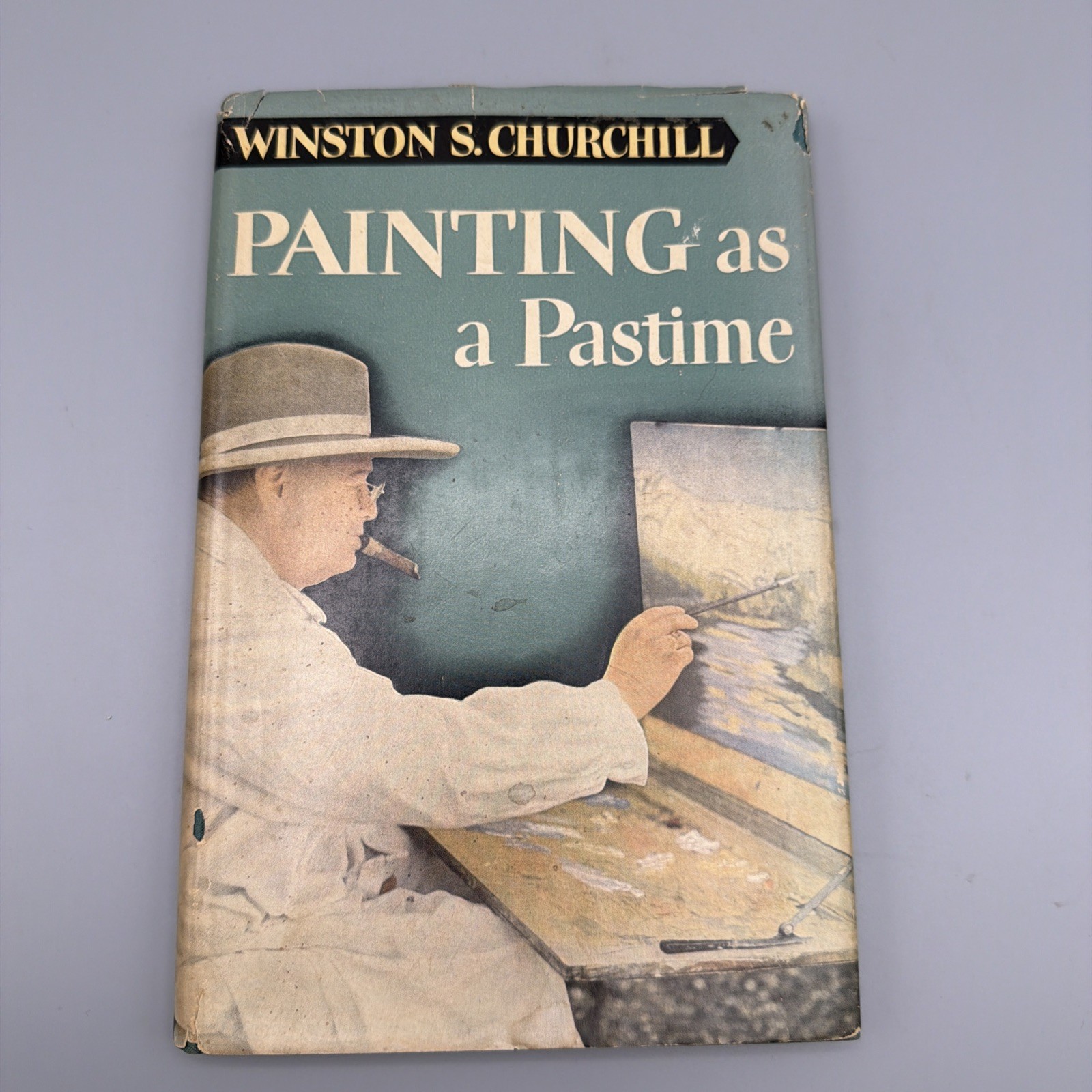 Painting as a Pastime • WINSTON S CHURCHILL • 1950 1st US Ed. HC DJ Illustrated