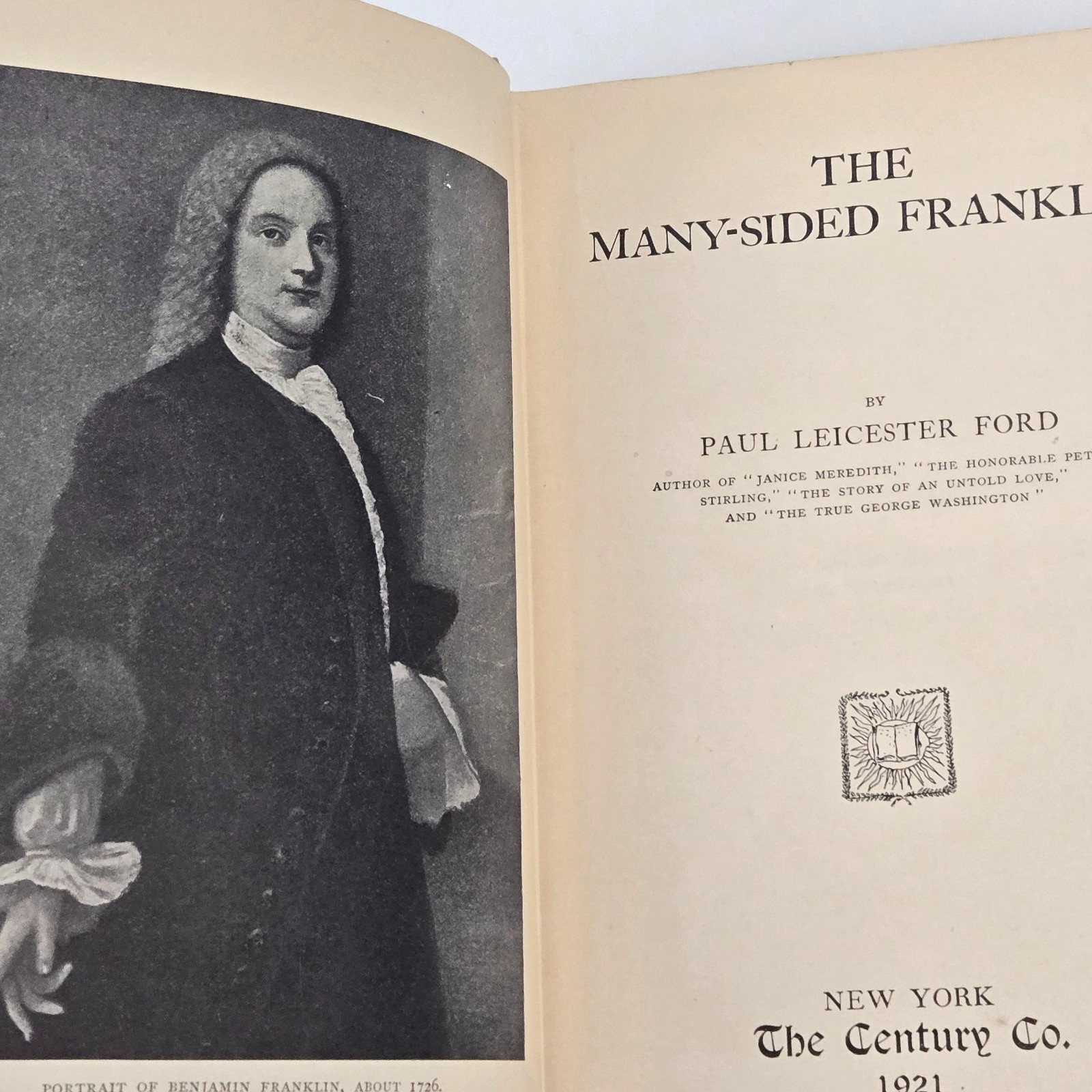 The Many-Sided Franklin/ by Paul Leicester Ford (1921) Book