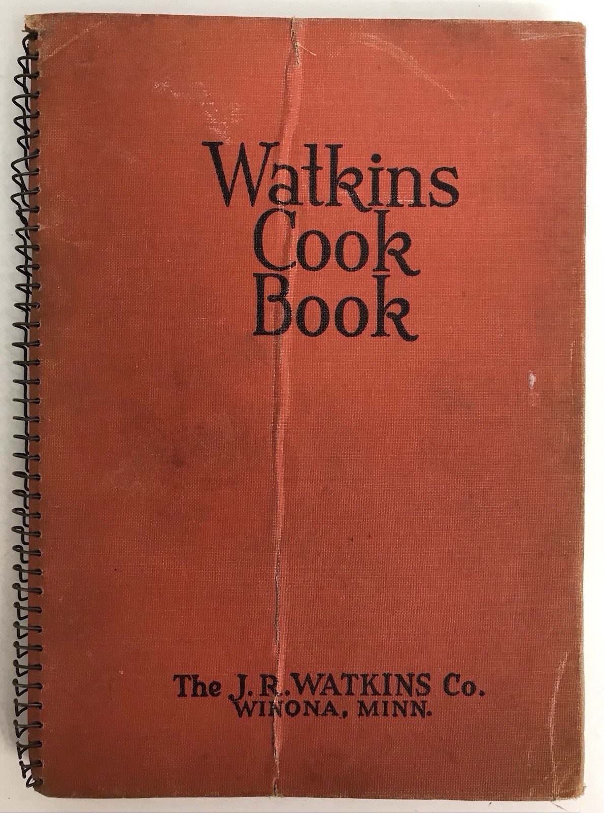 Watkins Cook Book 1936 HC Spiral Bound Vintage Winona, Minn.