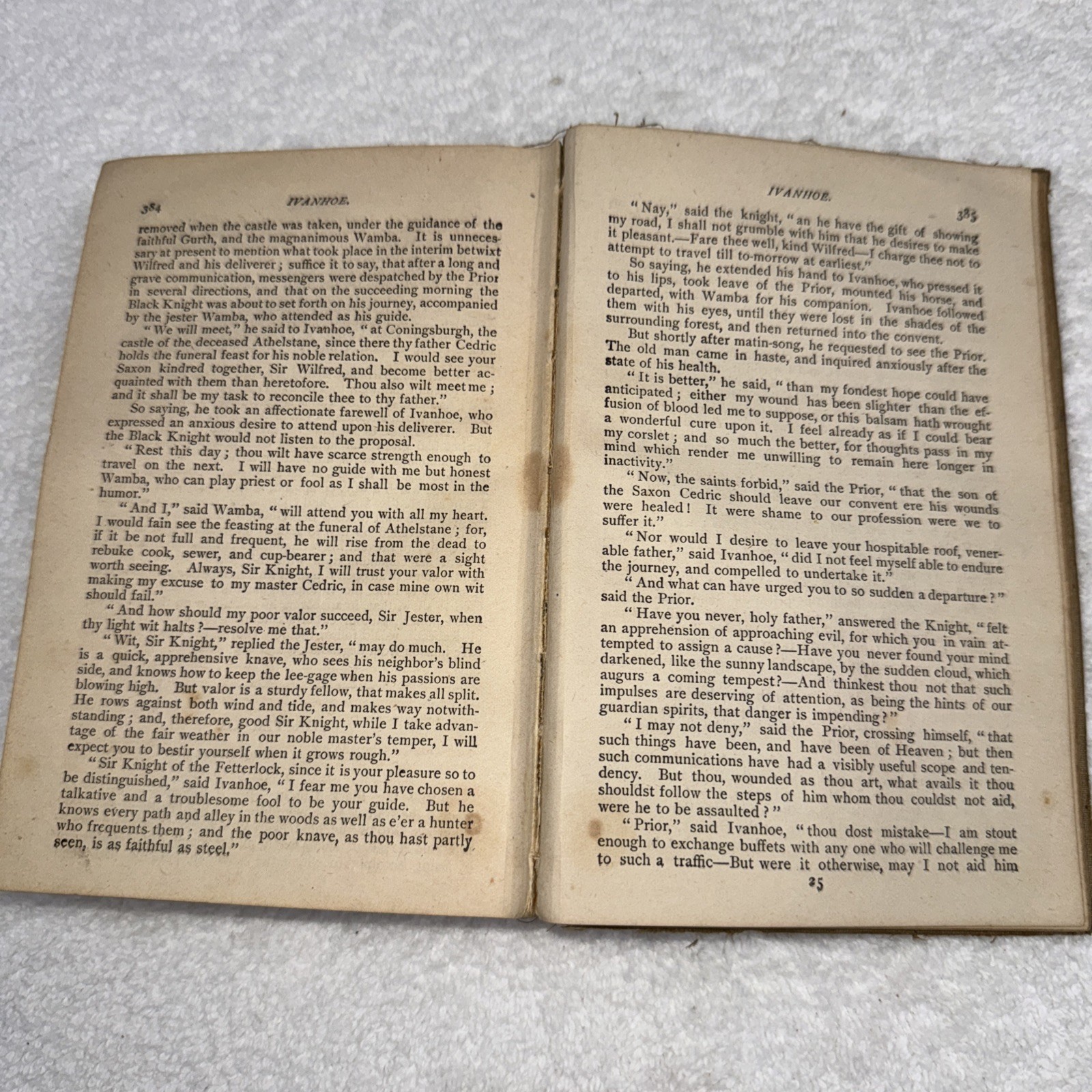 F M Lupton Publishing Ivanhoe: A Romance By Sir Walter Scott 1830 Antique Book