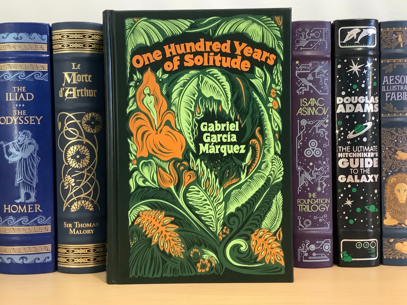 One Hundred Years of Solitude by Gabriel Garcia Marquez – leather-bound