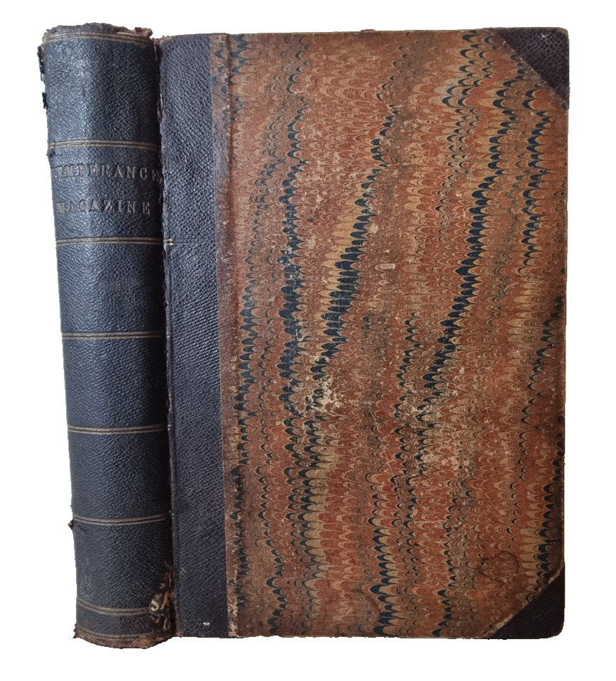 1868 Methodist Temperance Magazine First Year Vol 1 Half Leather Wesleyan
