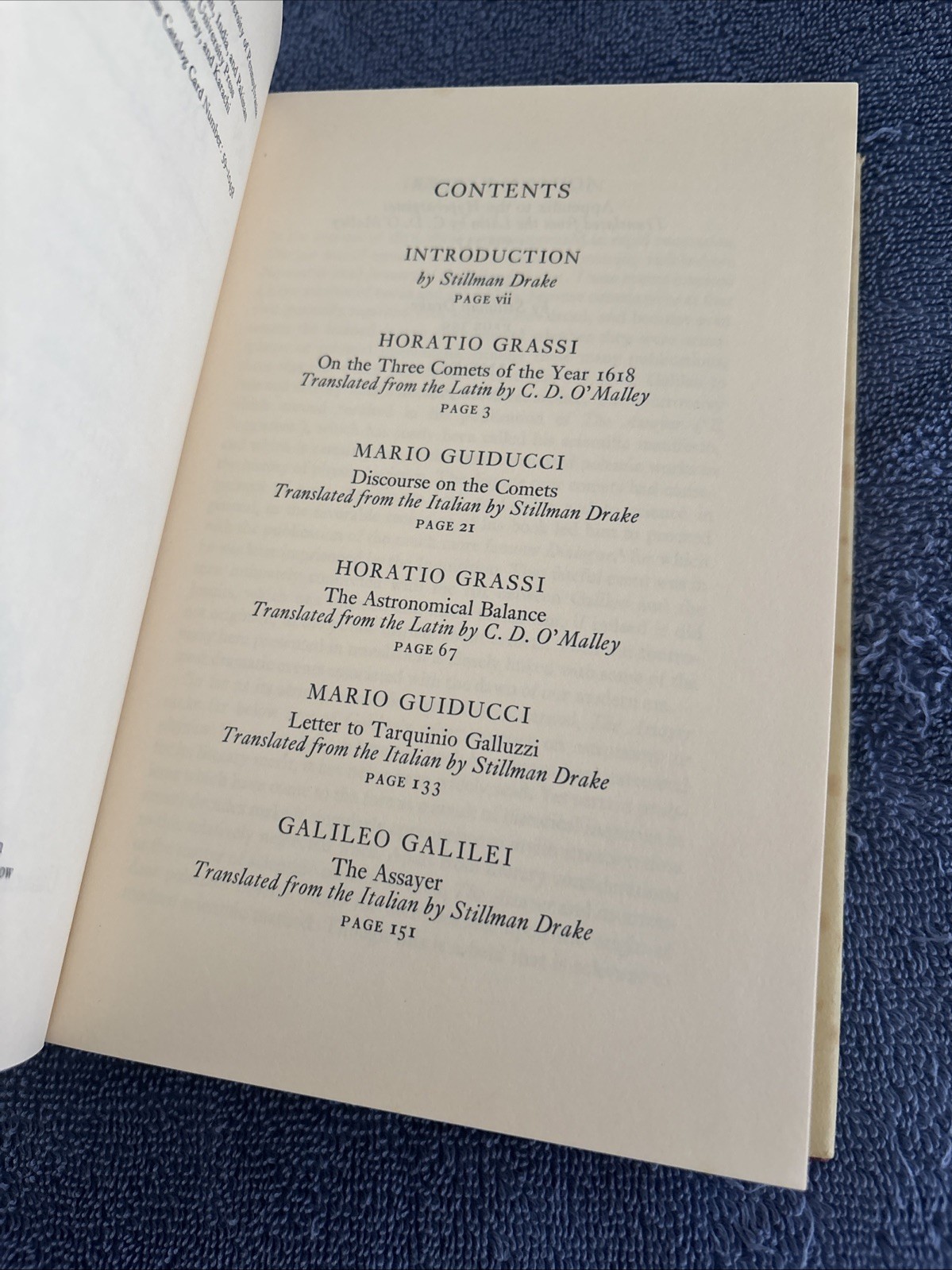 Galileo Galilei Grassi Controversy on the Comets of 1618 Hardcover Drake