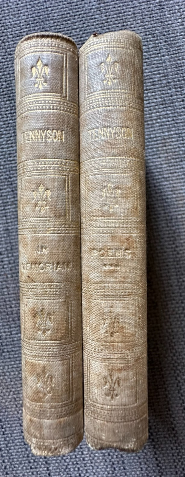 Works Of Alfred Tennyson 1870 Strahan 2 Vols: In Memoriam, Misc. Poems exc cond