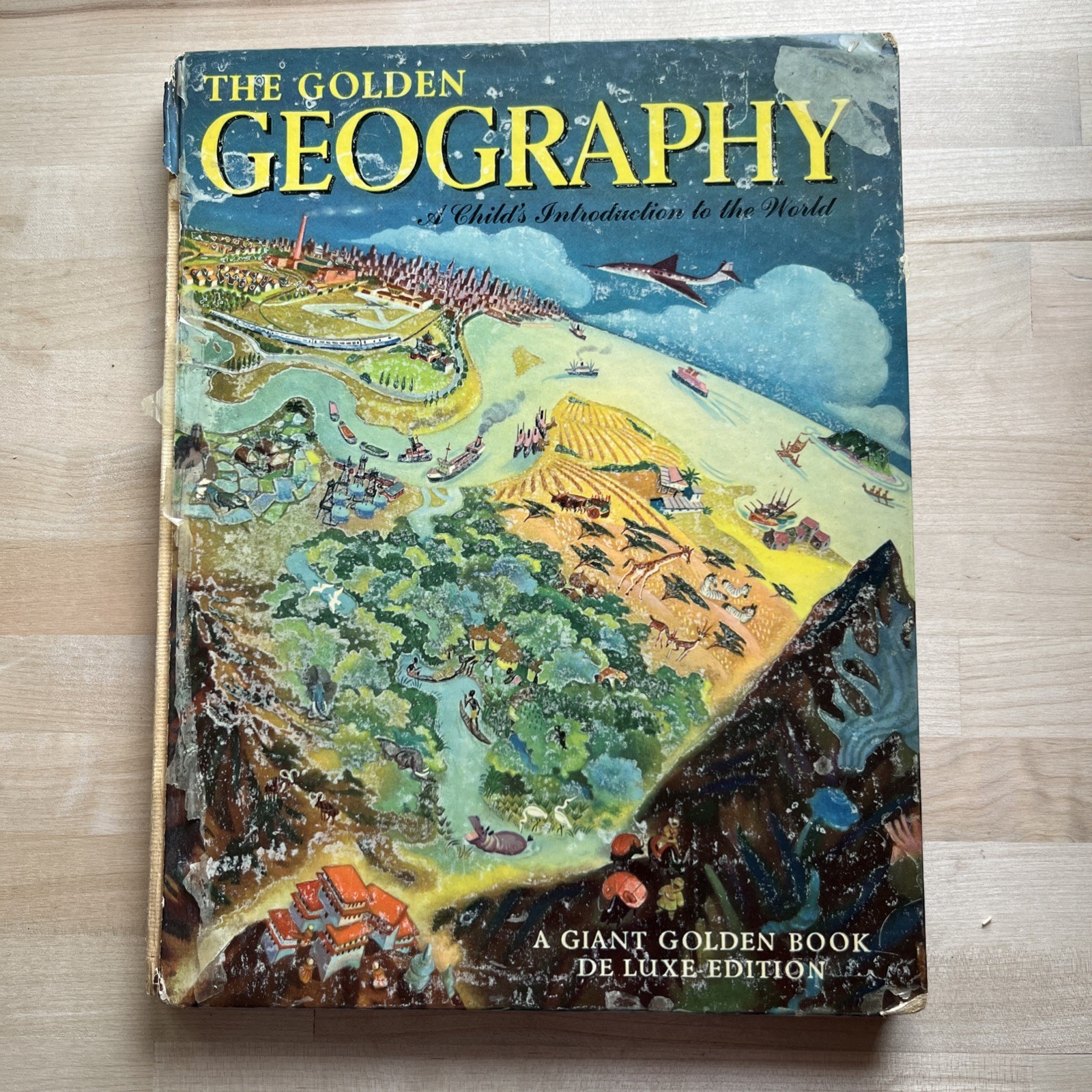 Golden Geography : A Child’s Introduction to The World 1952 De Luxe Edition HC